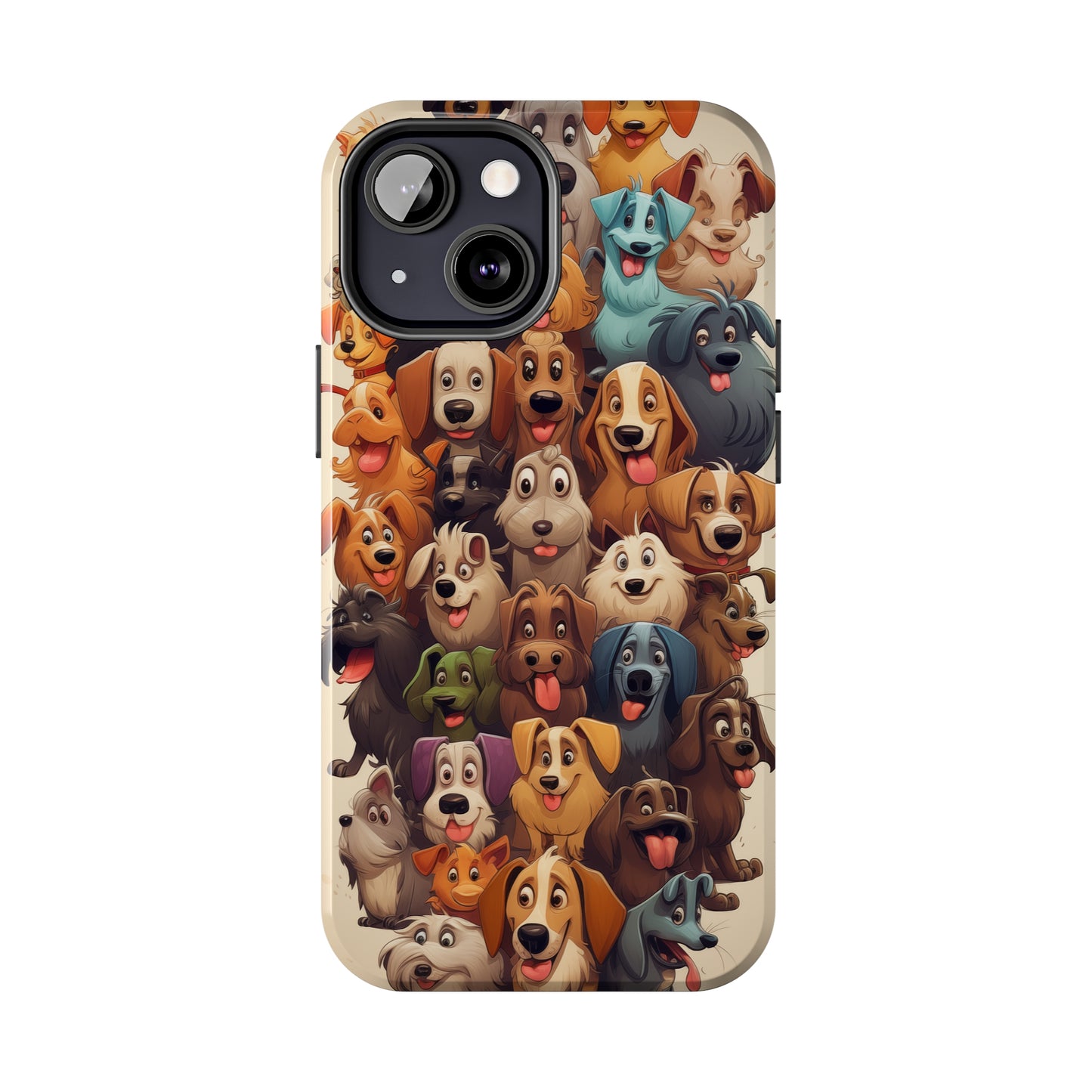 100 Dogs, iPhone 7, 8, X, 11, 12, 13, 14, 15+ case.