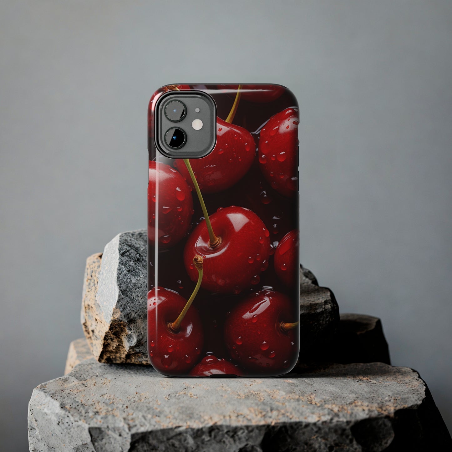 Cherries #07, iPhone 7, 8, X, 11, 12, 13, 14, 15+ case.