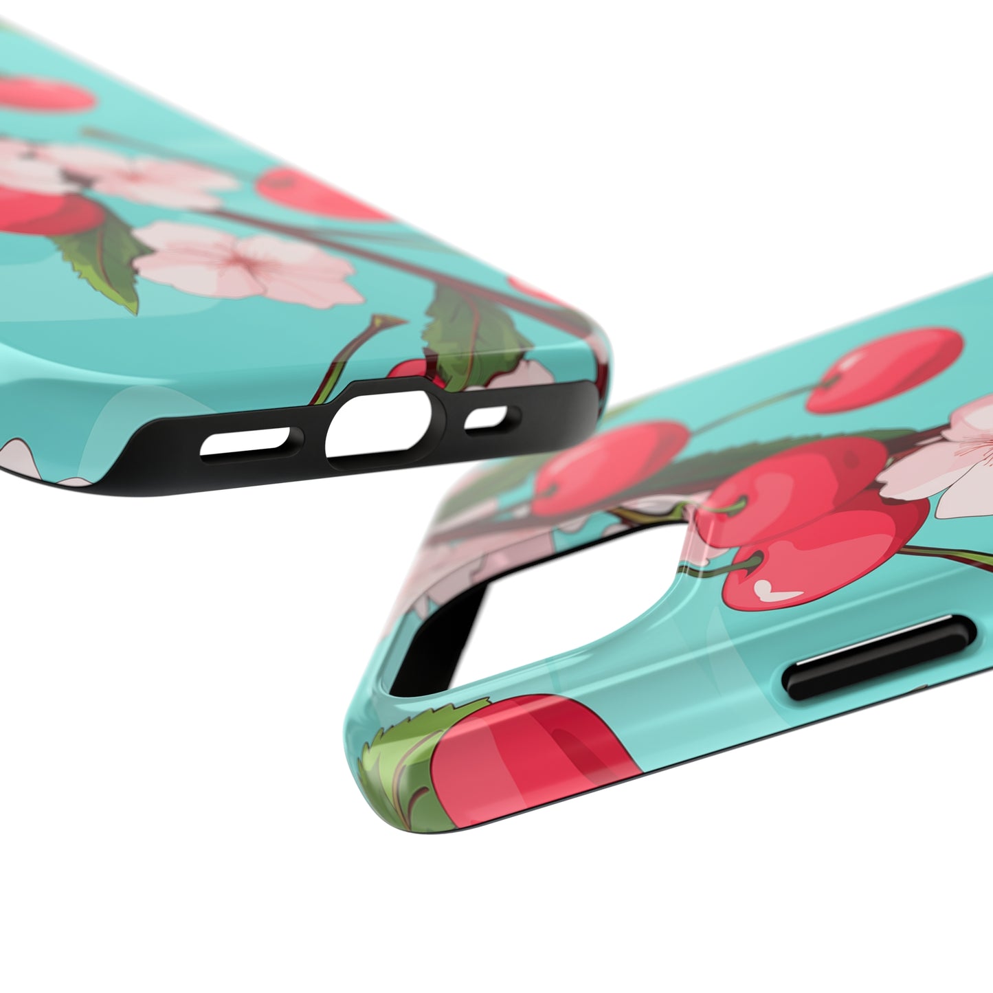 Cherries #06, iPhone 7, 8, X, 11, 12, 13, 14, 15+ case.