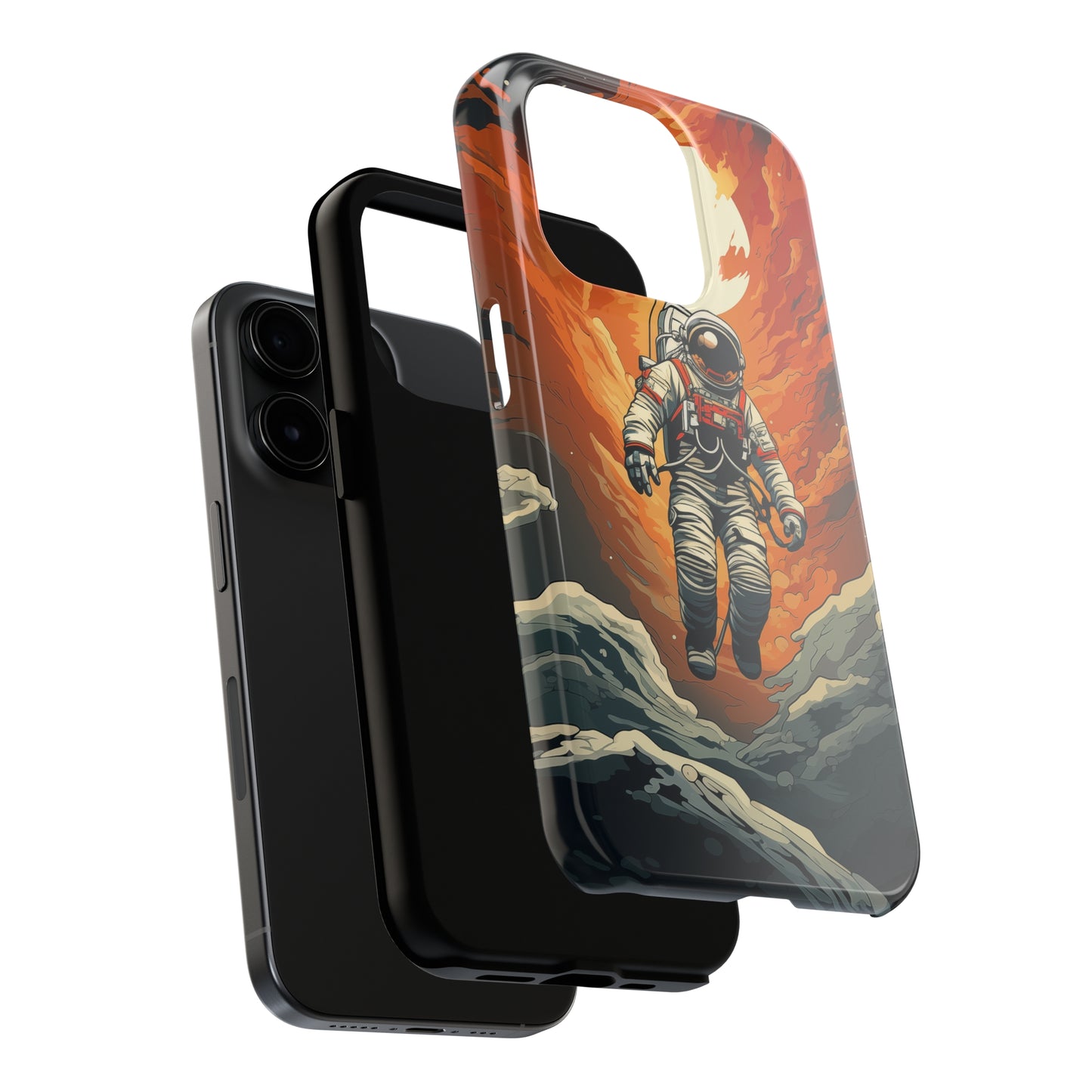 Astronaut #03, iPhone 7, 8, X, 11, 12, 13, 14, 15+ case.