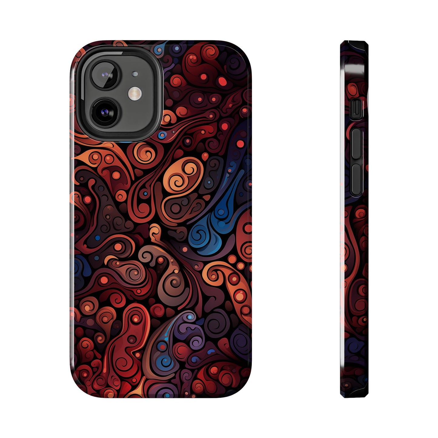 Abstract Colorful Swirls #04, iPhone 7, 8, X, 11, 12, 13, 14, 15+ case.