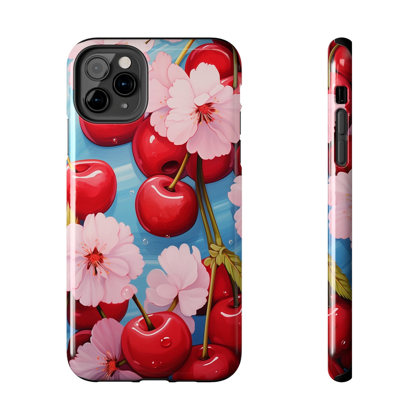 Cherries #04, iPhone 7, 8, X, 11, 12, 13, 14, 15+ case.