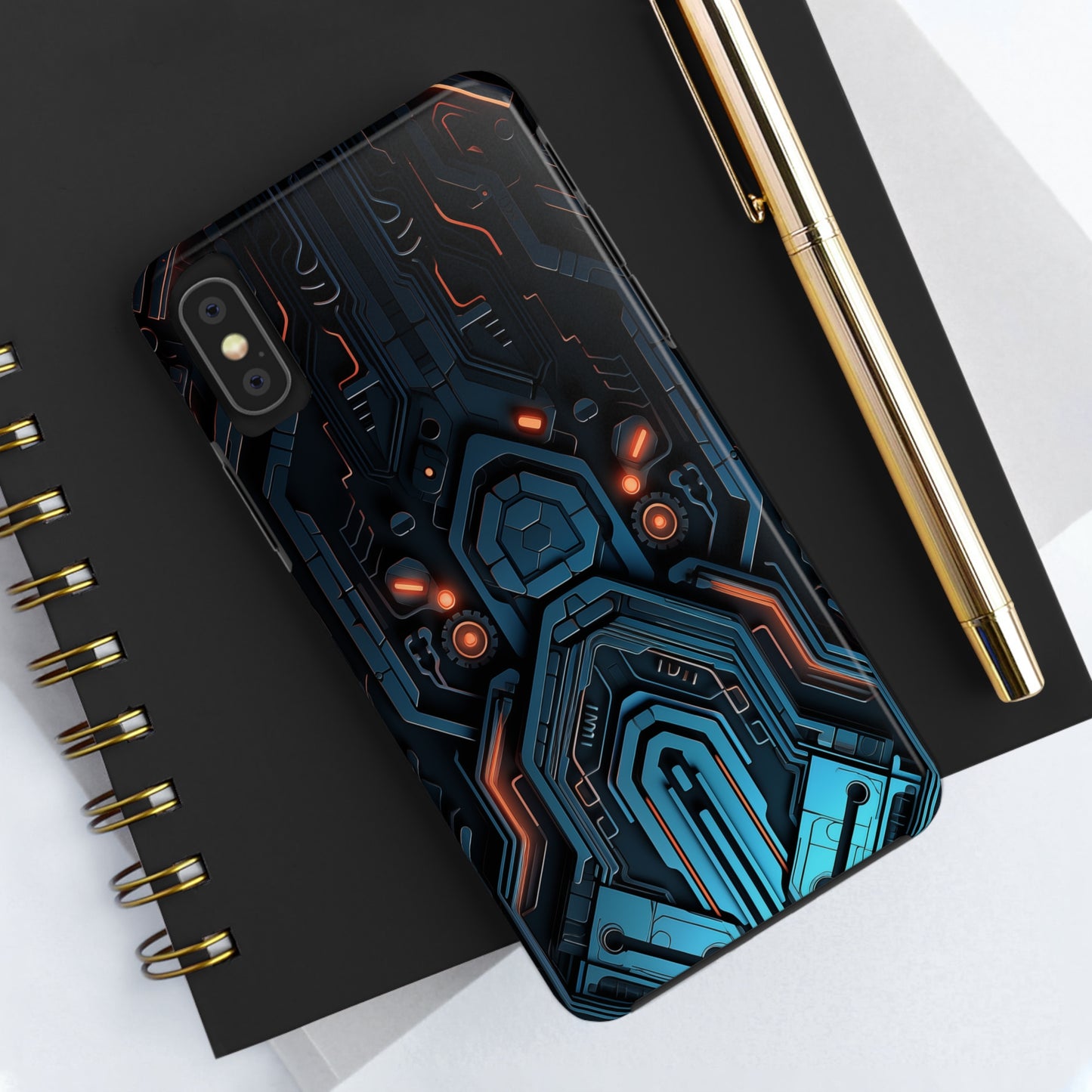 Futuristic #02, iPhone 7, 8, X, 11, 12, 13, 14, 15+ case.