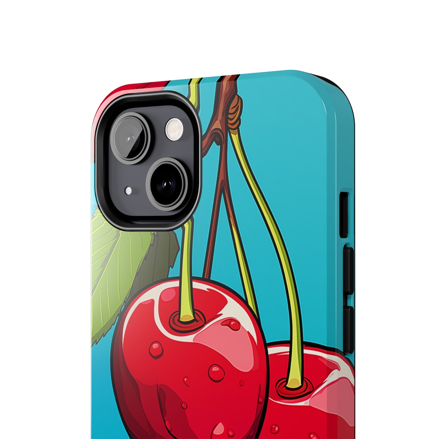 Cherries #09, iPhone 7, 8, X, 11, 12, 13, 14, 15+ case.