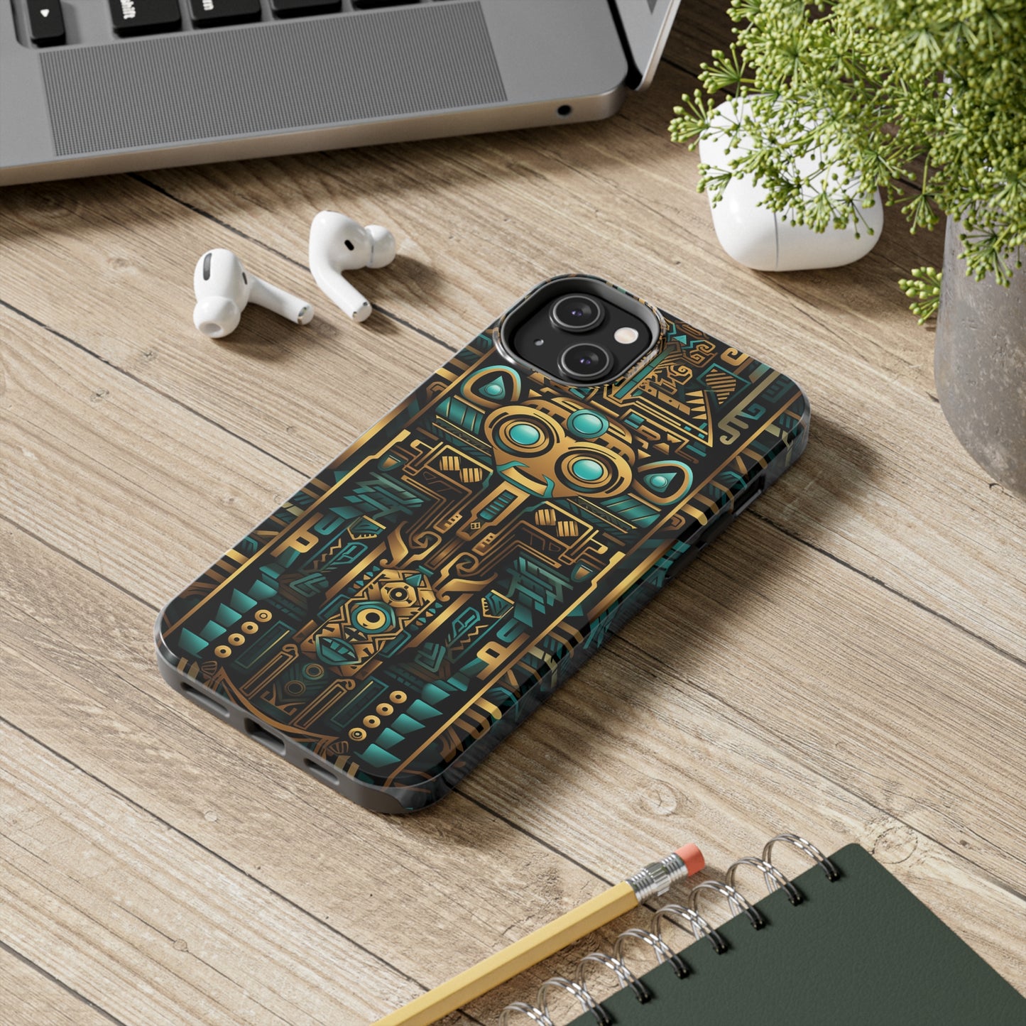 Aztec Vibes #03, iPhone 7, 8, X, 11, 12, 13, 14, 15+ case.