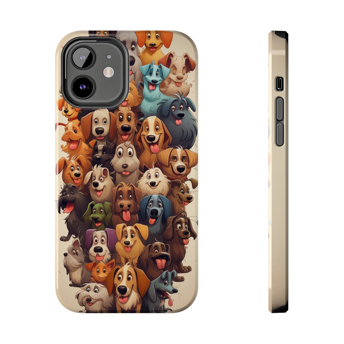 100 Dogs, iPhone 7, 8, X, 11, 12, 13, 14, 15+ case.