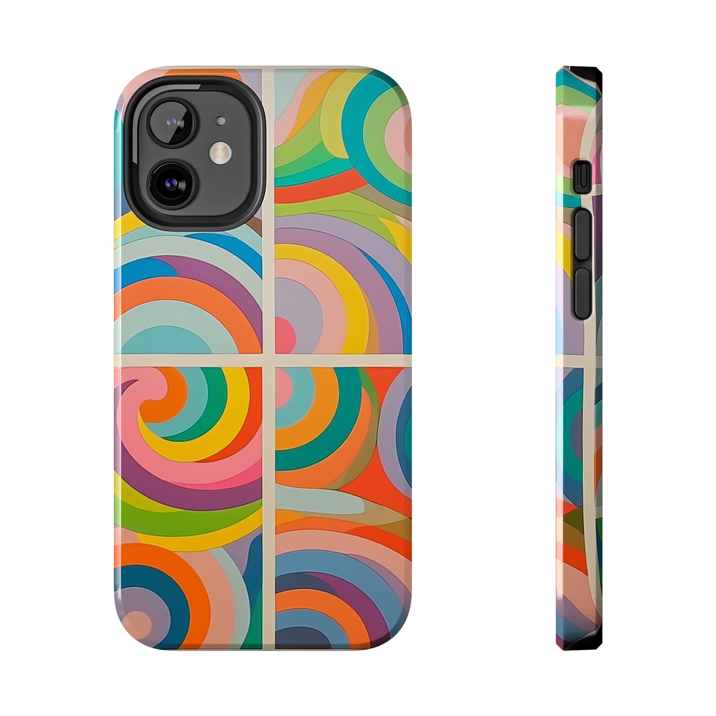 Abstract Colorful Lines #03, iPhone 7, 8, X, 11, 12, 13, 14, 15+ case.