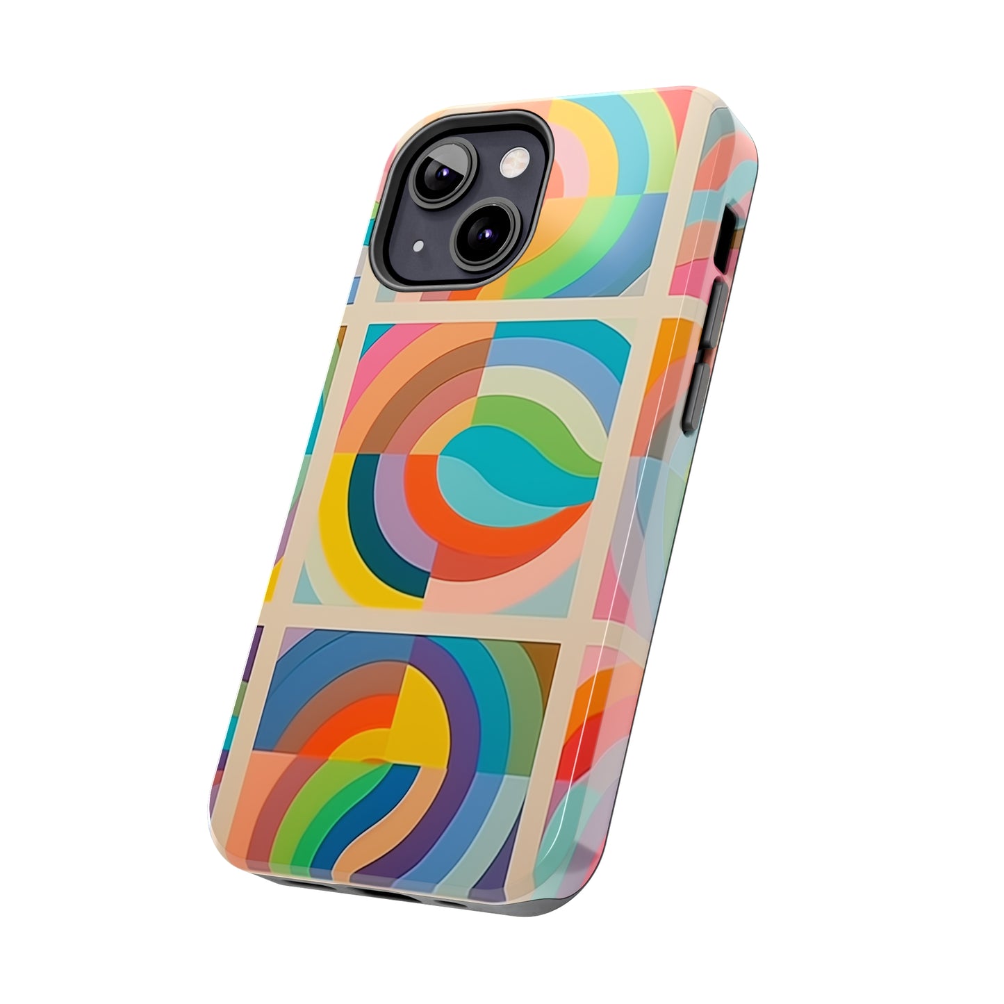 Abstract Colorful Lines #02, iPhone 7, 8, X, 11, 12, 13, 14, 15+ case.