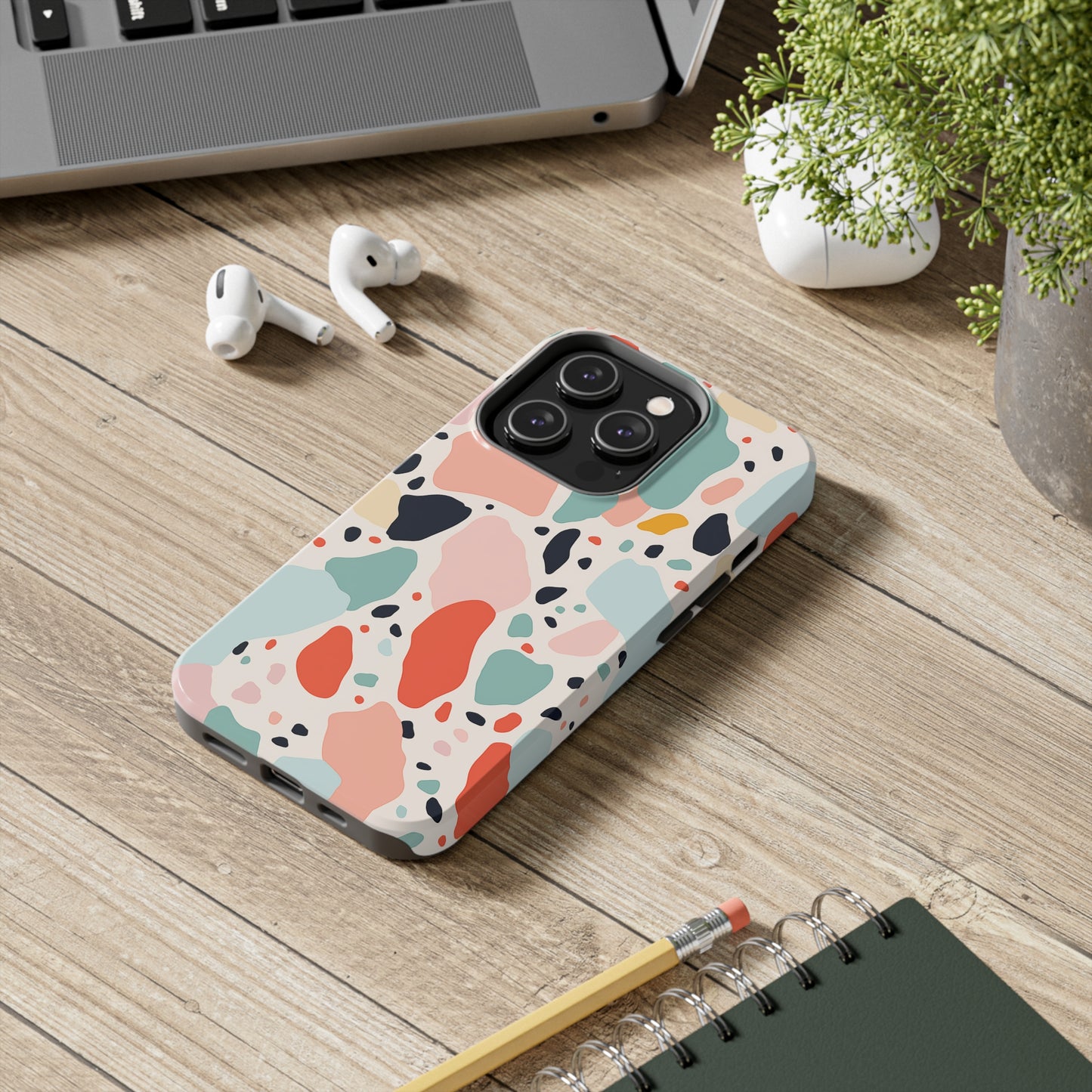 Terrazzo, iPhone 7, 8, X, 11, 12, 13, 14, 15+ case.