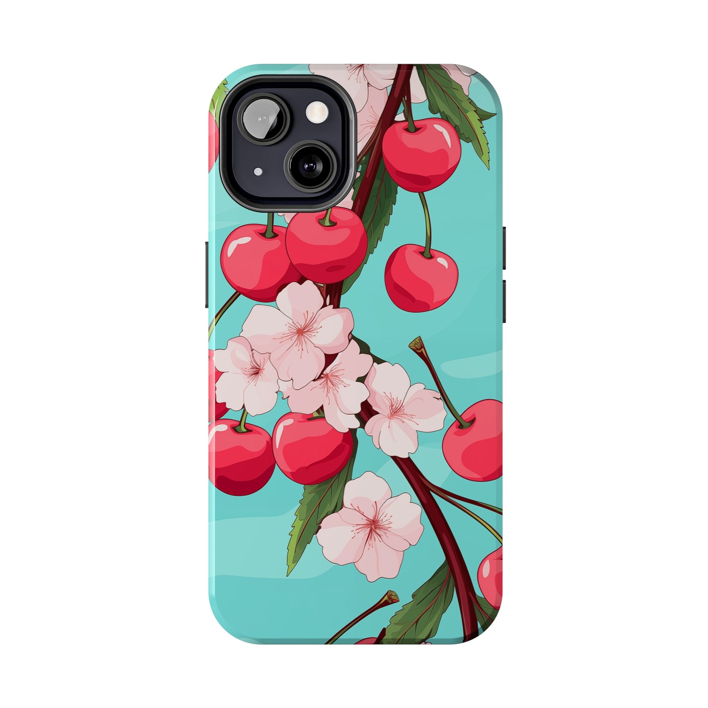 Cherries #06, iPhone 7, 8, X, 11, 12, 13, 14, 15+ case.