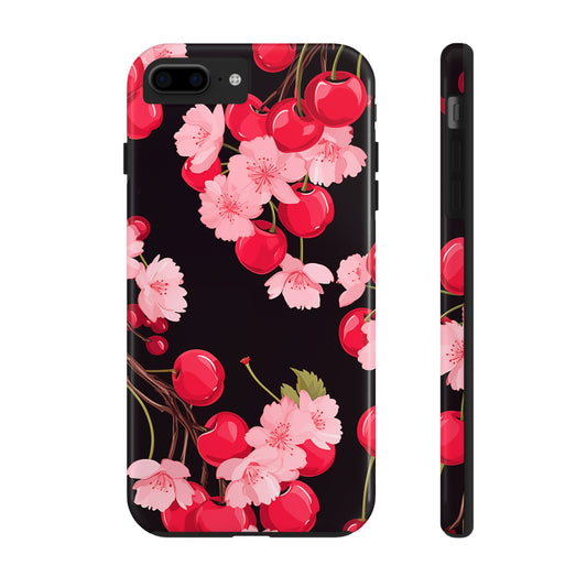 Cherries #05, iPhone 7, 8, X, 11, 12, 13, 14, 15+ case.