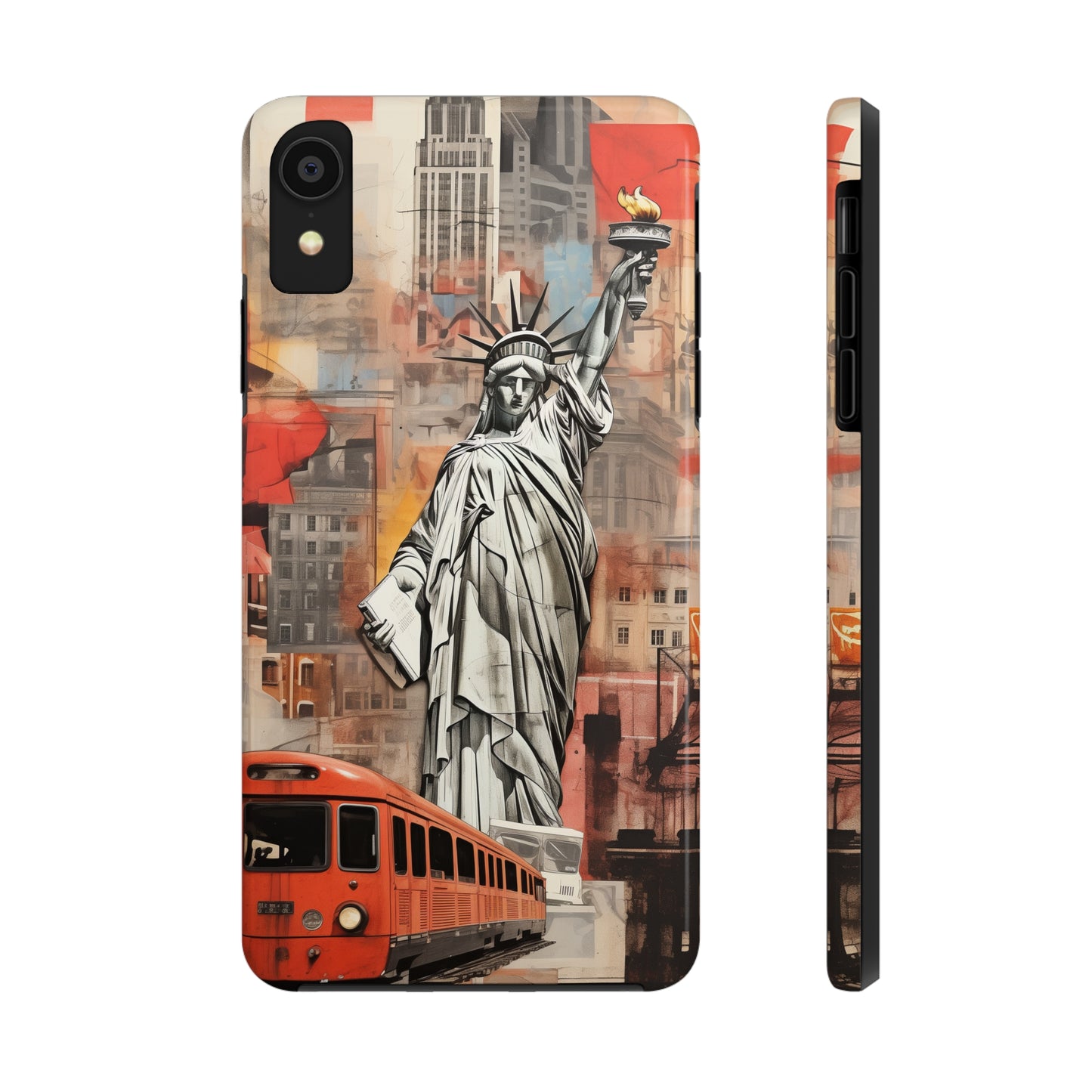 New York City, Statue of Liberty, iPhone 7, 8, X, 11, 12, 13, 14, 15+ case.