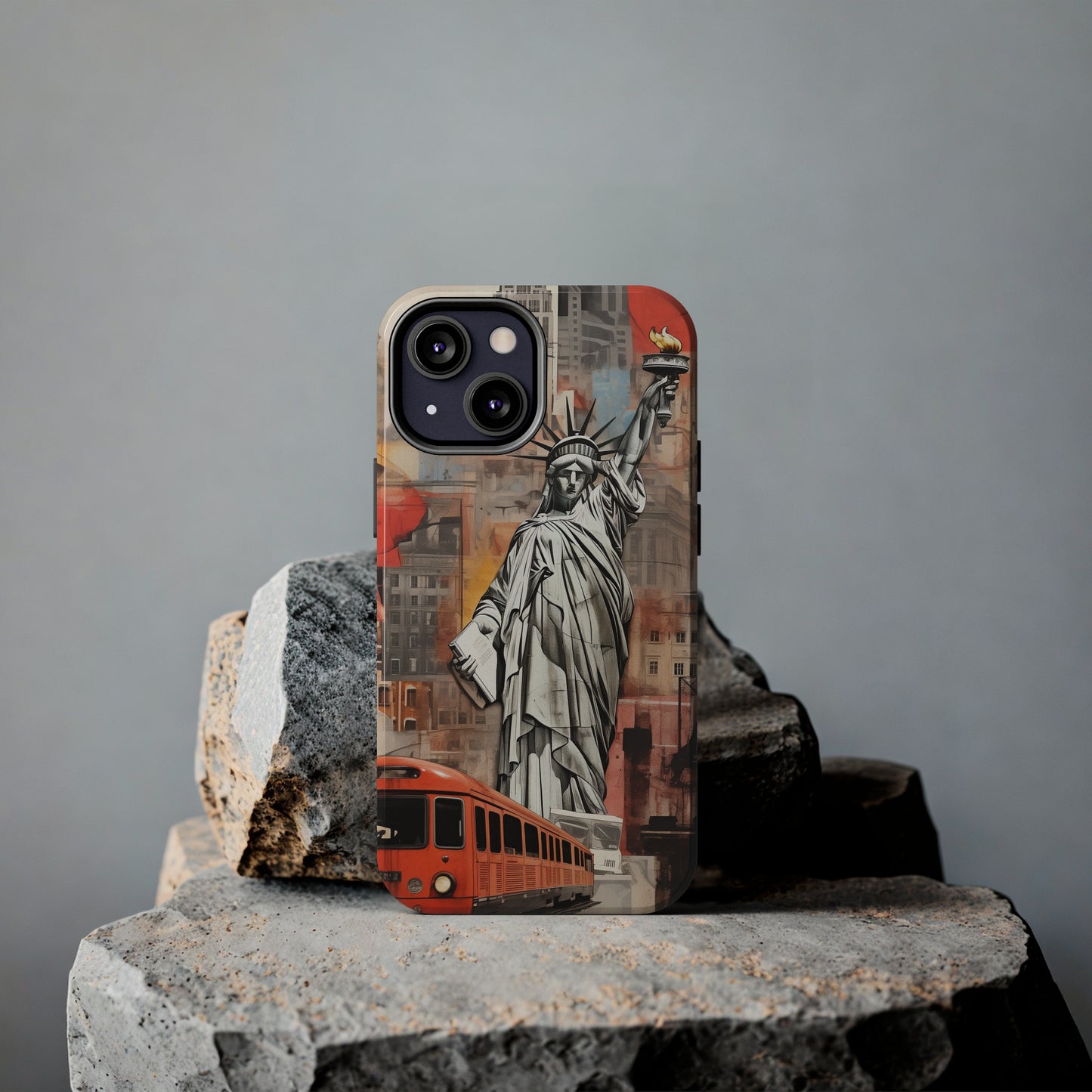 New York City, Statue of Liberty, iPhone 7, 8, X, 11, 12, 13, 14, 15+ case.