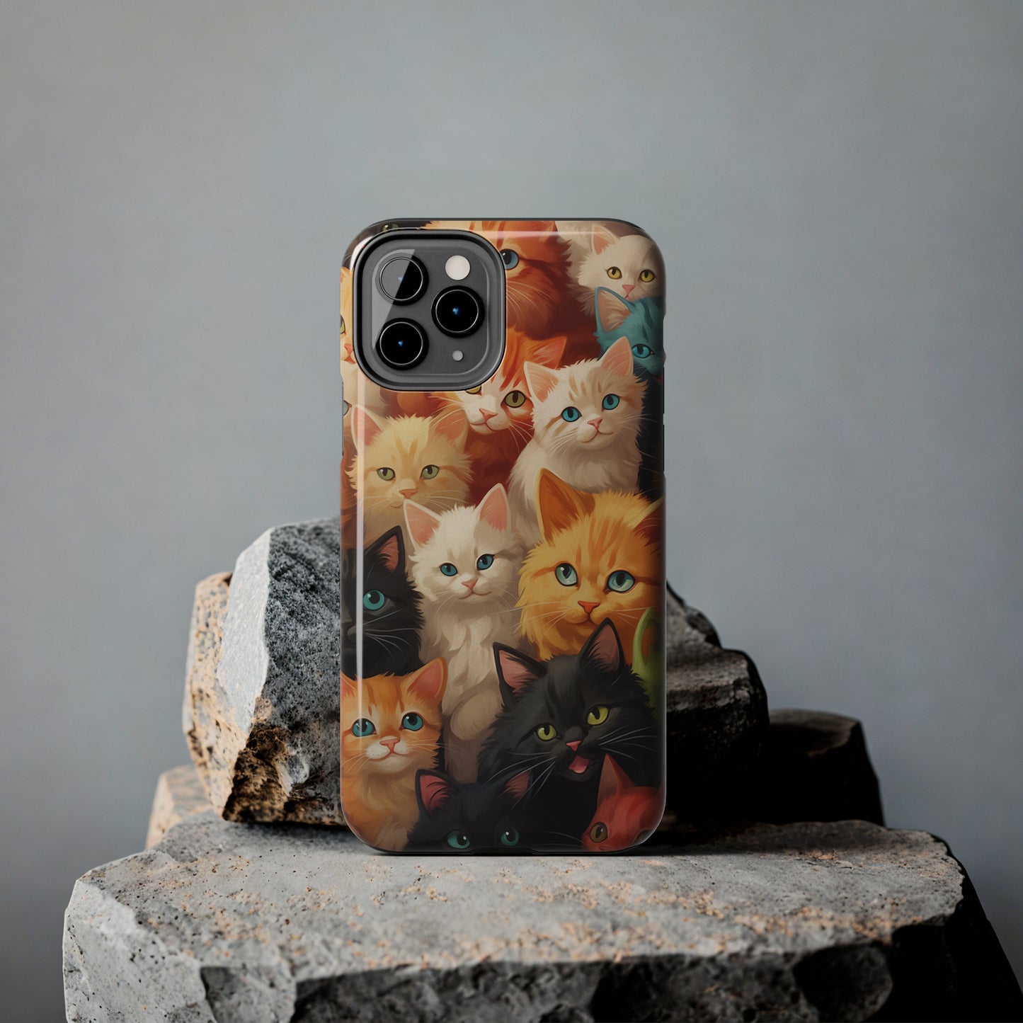 Kittens, iPhone 7, 8, X, 11, 12, 13, 14, 15+ case.