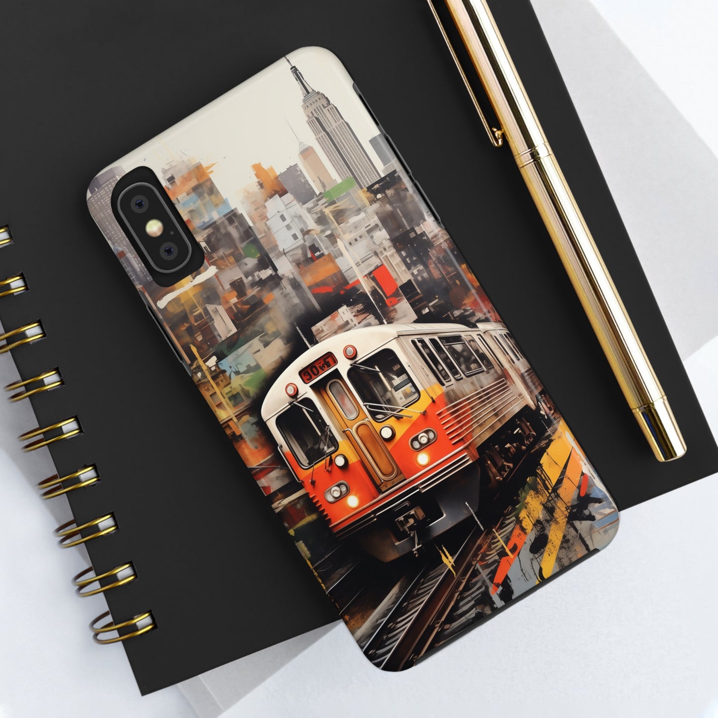 New York City, subway, iPhone 7, 8, X, 11, 12, 13, 14, 15+ case.