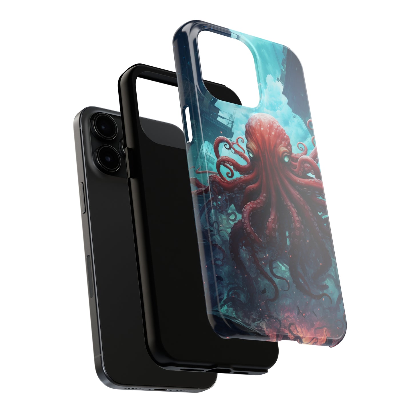 Octopus #01, iPhone 7, 8, X, 11, 12, 13, 14, 15+ case.