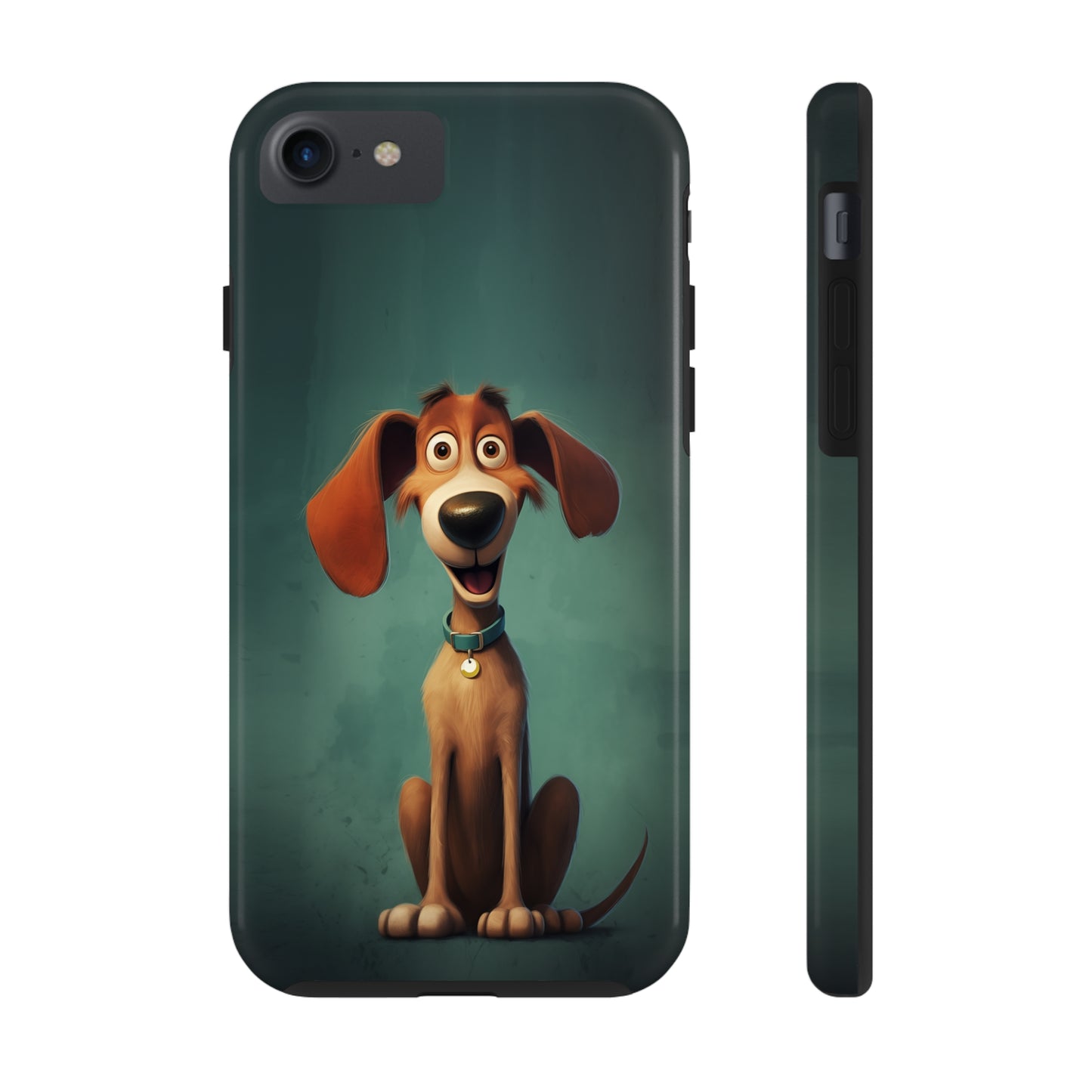 Hux, Cartoon Dog, iPhone 7, 8, X, 11, 12, 13, 14, 15+ case.