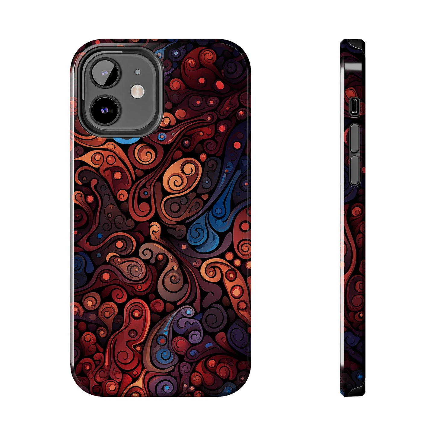 Abstract Colorful Swirls #04, iPhone 7, 8, X, 11, 12, 13, 14, 15+ case.