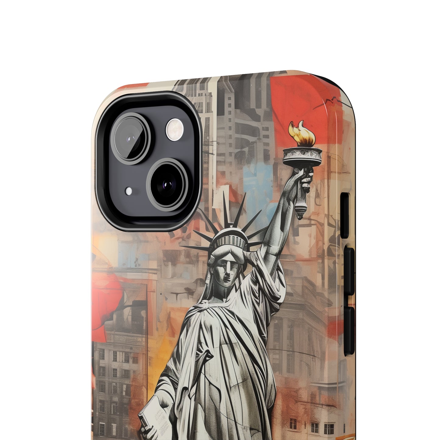 New York City, Statue of Liberty, iPhone 7, 8, X, 11, 12, 13, 14, 15+ case.