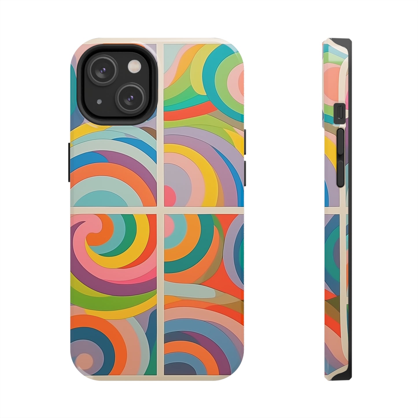 Abstract Colorful Lines #03, iPhone 7, 8, X, 11, 12, 13, 14, 15+ case.