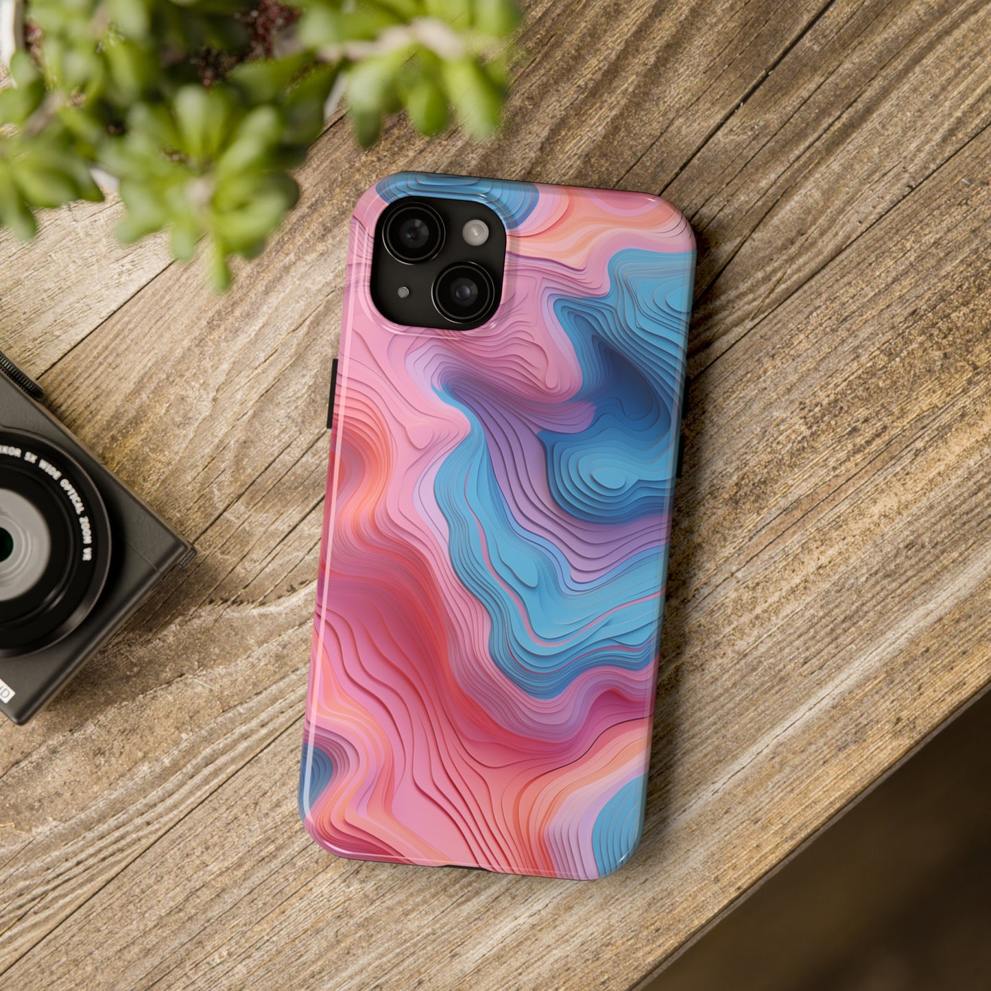 Topographical #02, iPhone 7, 8, X, 11, 12, 13, 14, 15+ case.