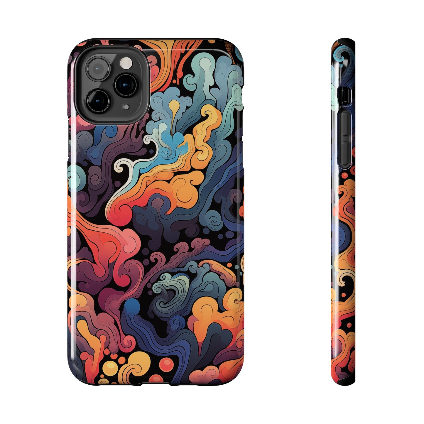 Abstract Swirls #05, iPhone 7, 8, X, 11, 12, 13, 14, 15+ case.