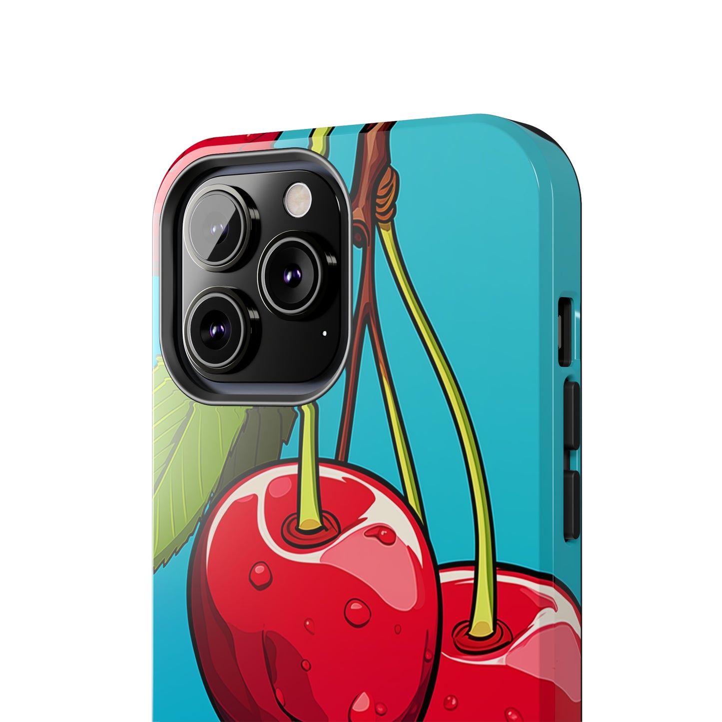 Cherries #09, iPhone 7, 8, X, 11, 12, 13, 14, 15+ case.