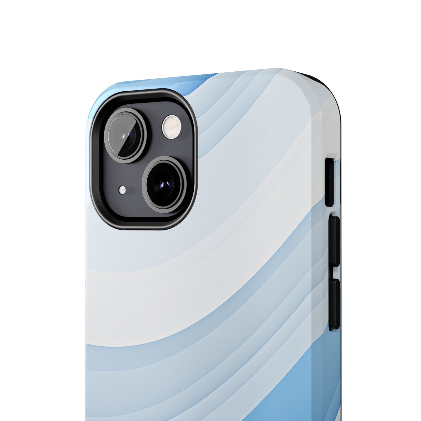 Blue Stripes #02, iPhone 7, 8, X, 11, 12, 13, 14, 15+ case.