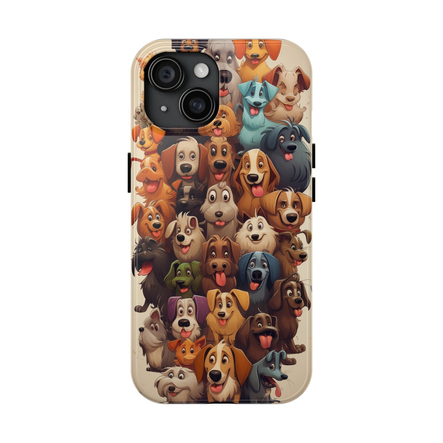 100 Dogs, iPhone 7, 8, X, 11, 12, 13, 14, 15+ case.