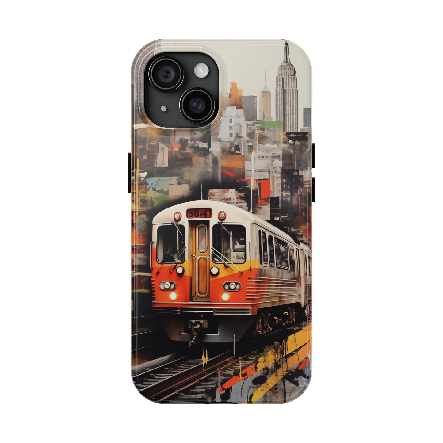 New York City, subway, iPhone 7, 8, X, 11, 12, 13, 14, 15+ case.