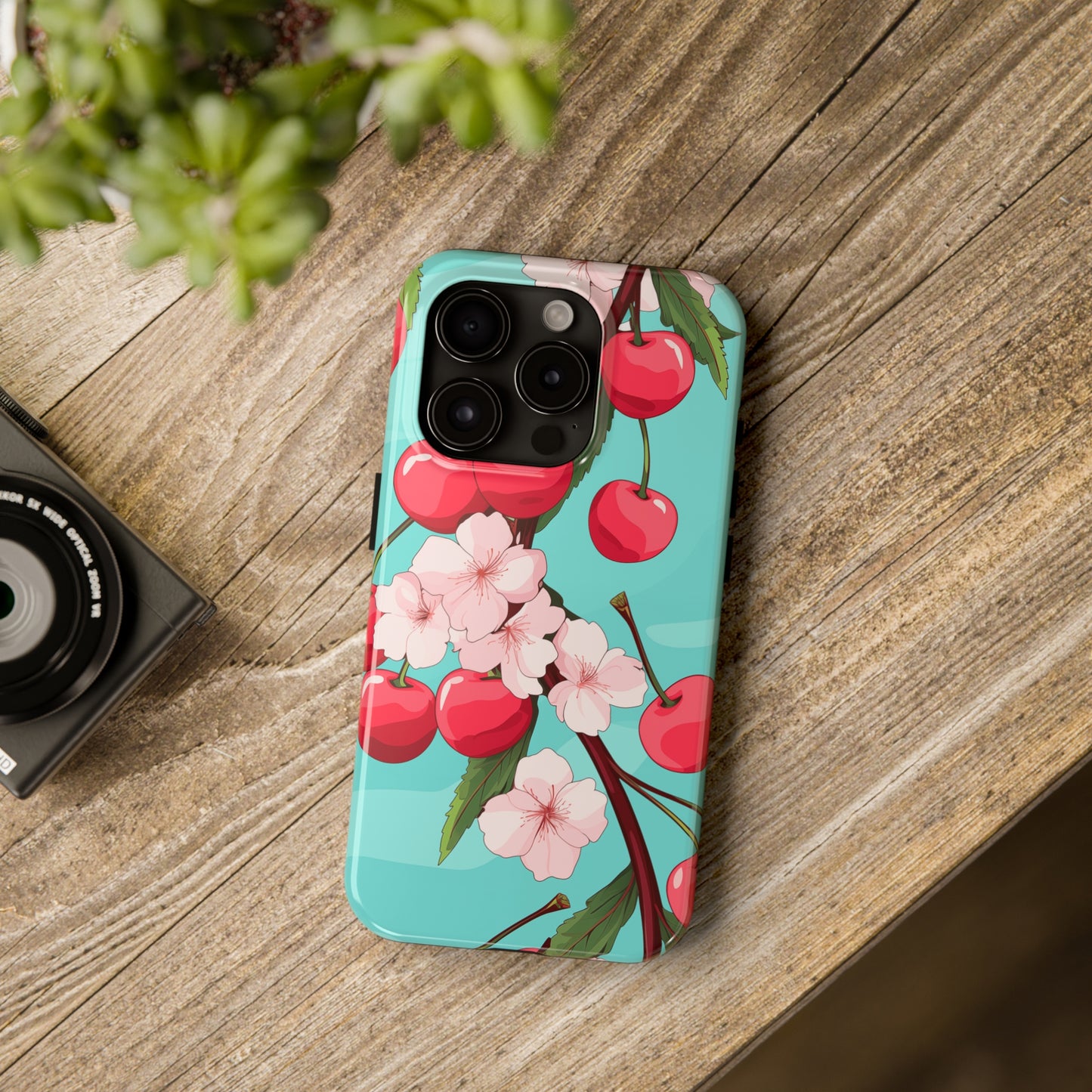 Cherries #06, iPhone 7, 8, X, 11, 12, 13, 14, 15+ case.