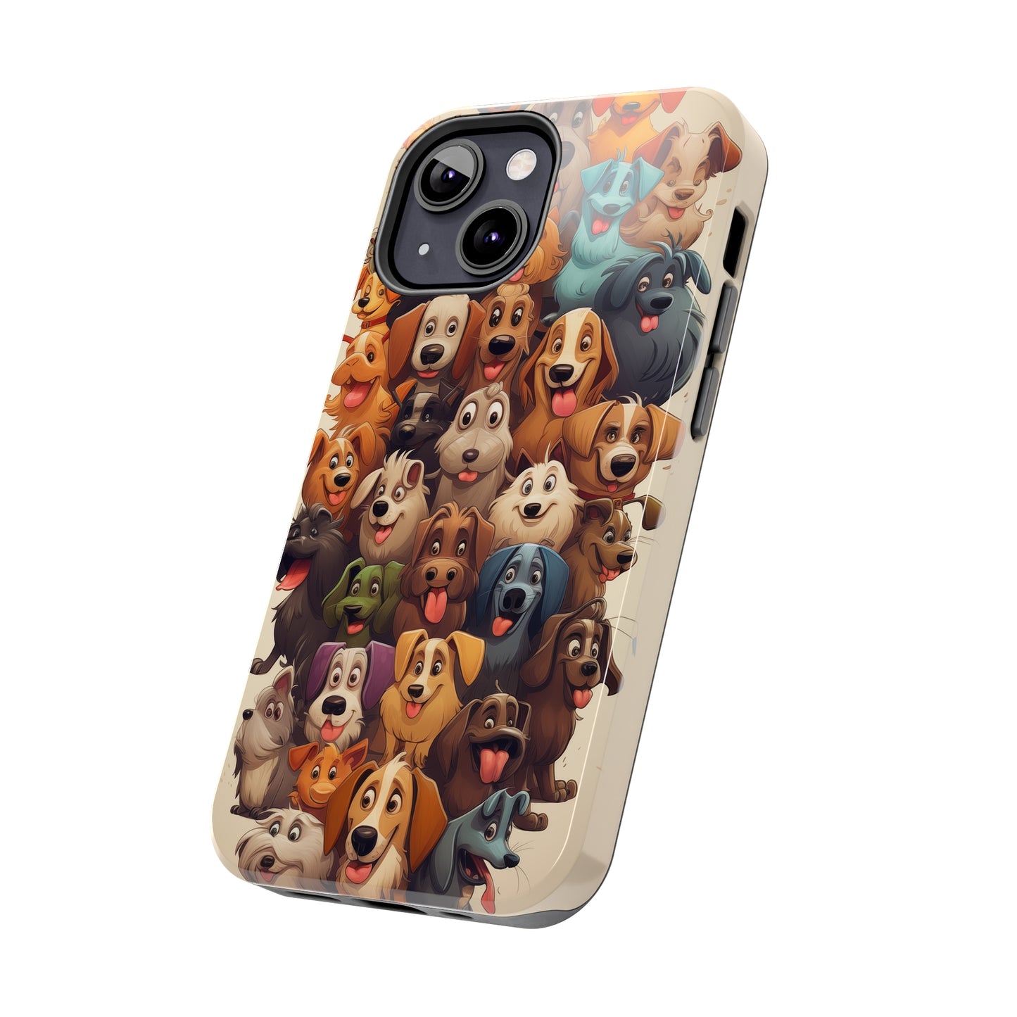 100 Dogs, iPhone 7, 8, X, 11, 12, 13, 14, 15+ case.