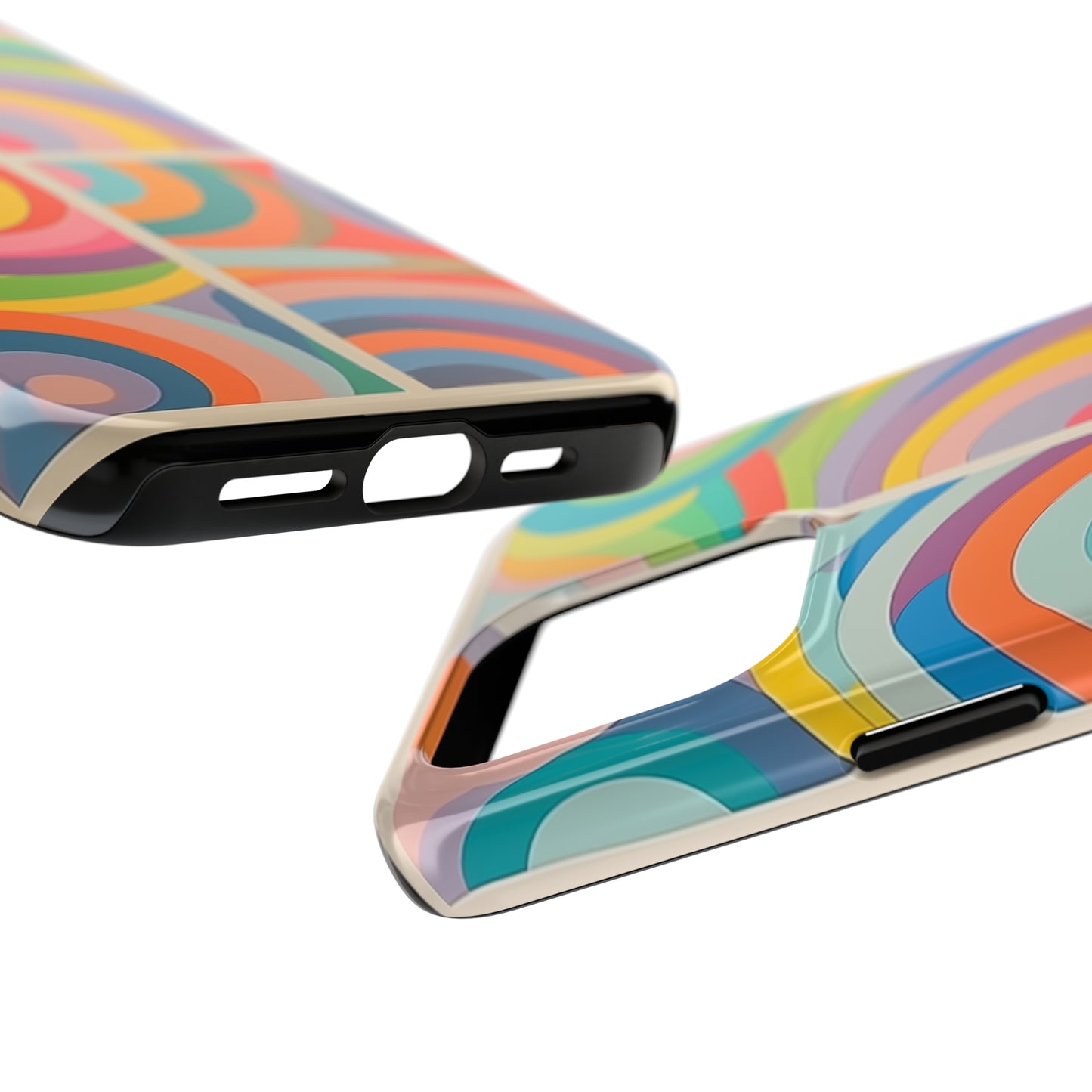 Abstract Colorful Lines #03, iPhone 7, 8, X, 11, 12, 13, 14, 15+ case.