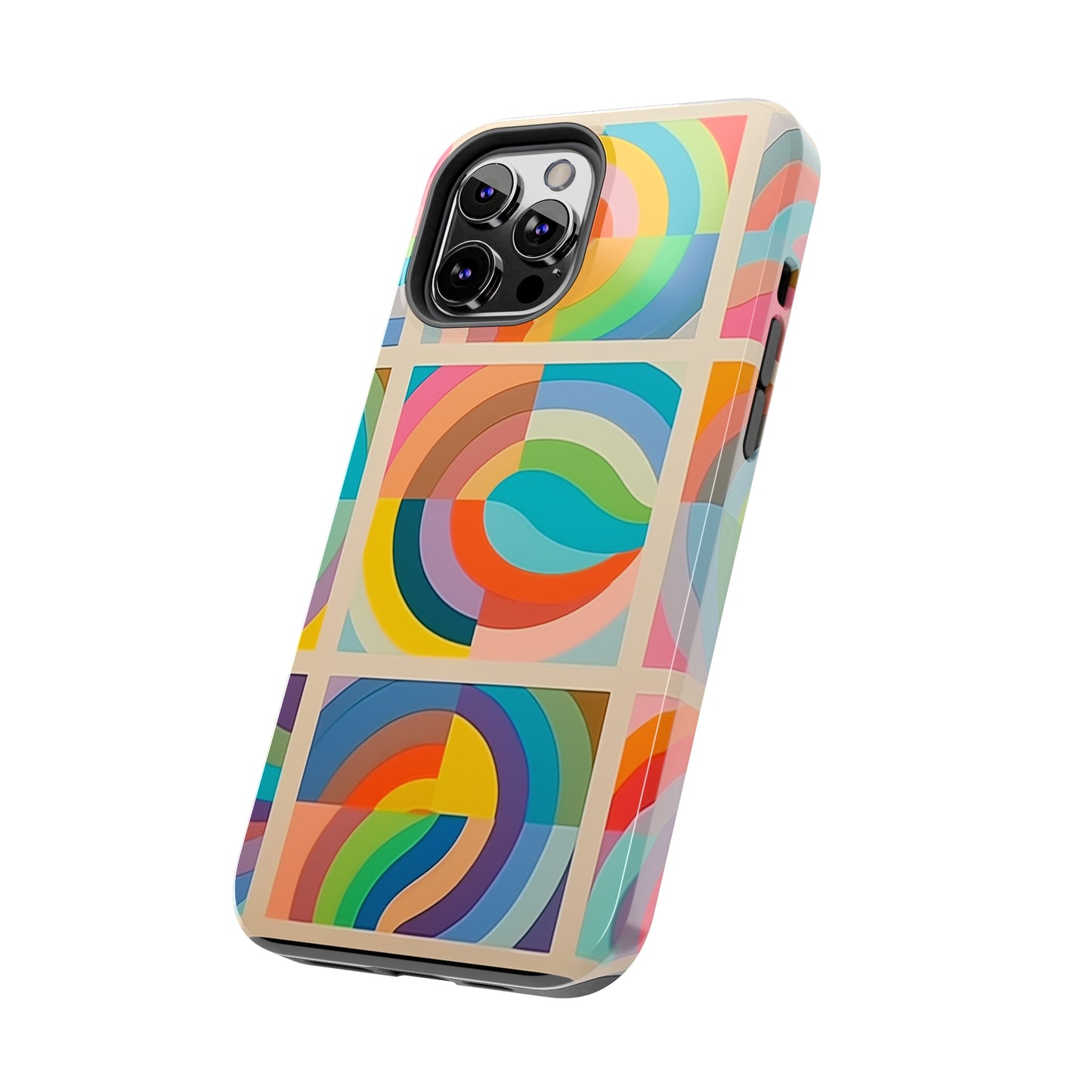 Abstract Colorful Lines #02, iPhone 7, 8, X, 11, 12, 13, 14, 15+ case.