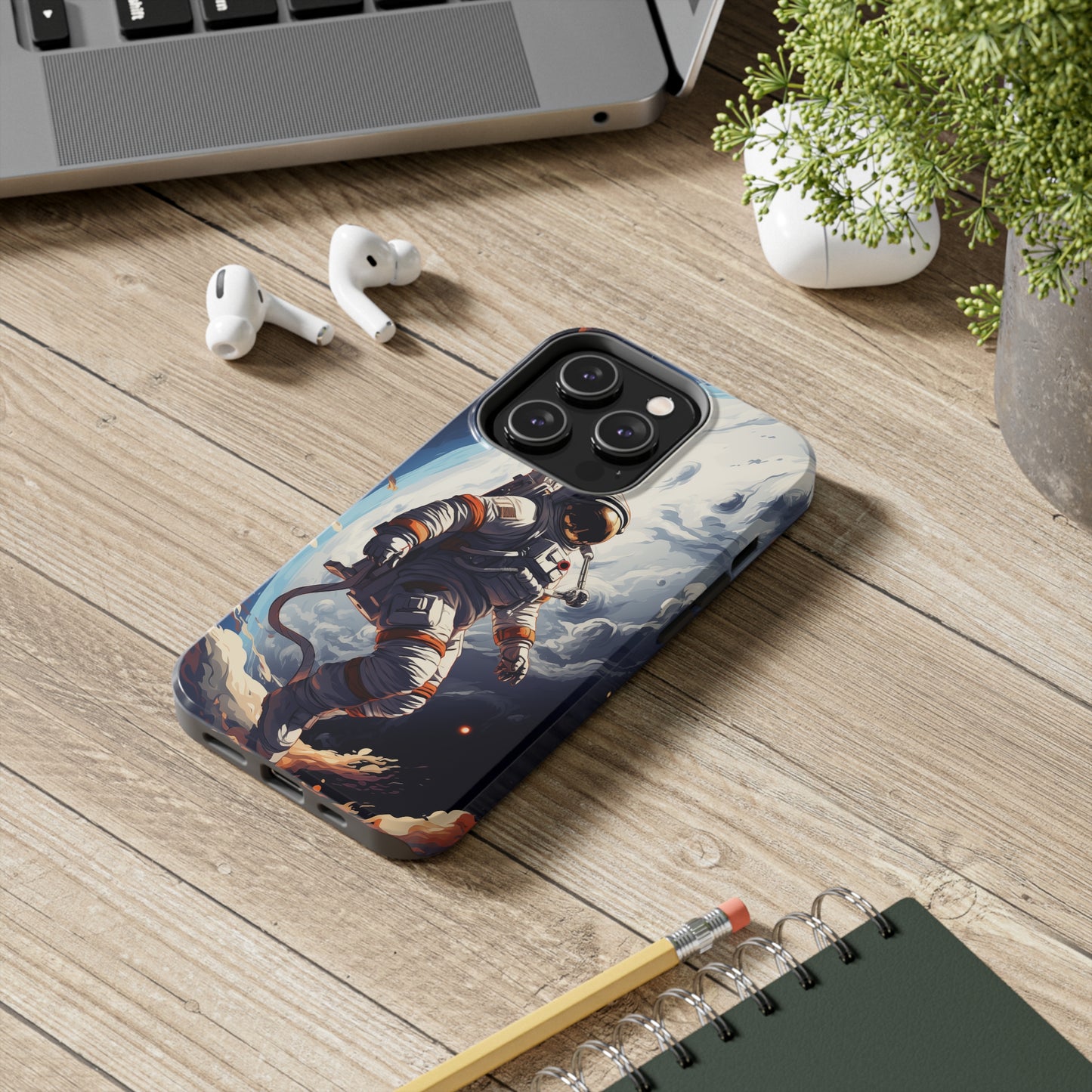 Astronaut #04, iPhone 7, 8, X, 11, 12, 13, 14, 15+ case.