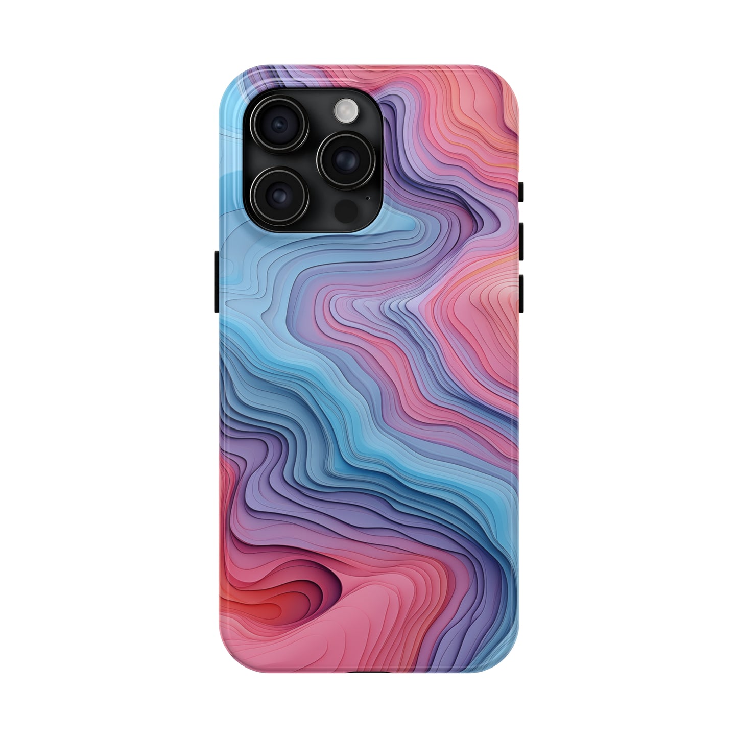 Topographical, iPhone 7, 8, X, 11, 12, 13, 14, 15+ case.