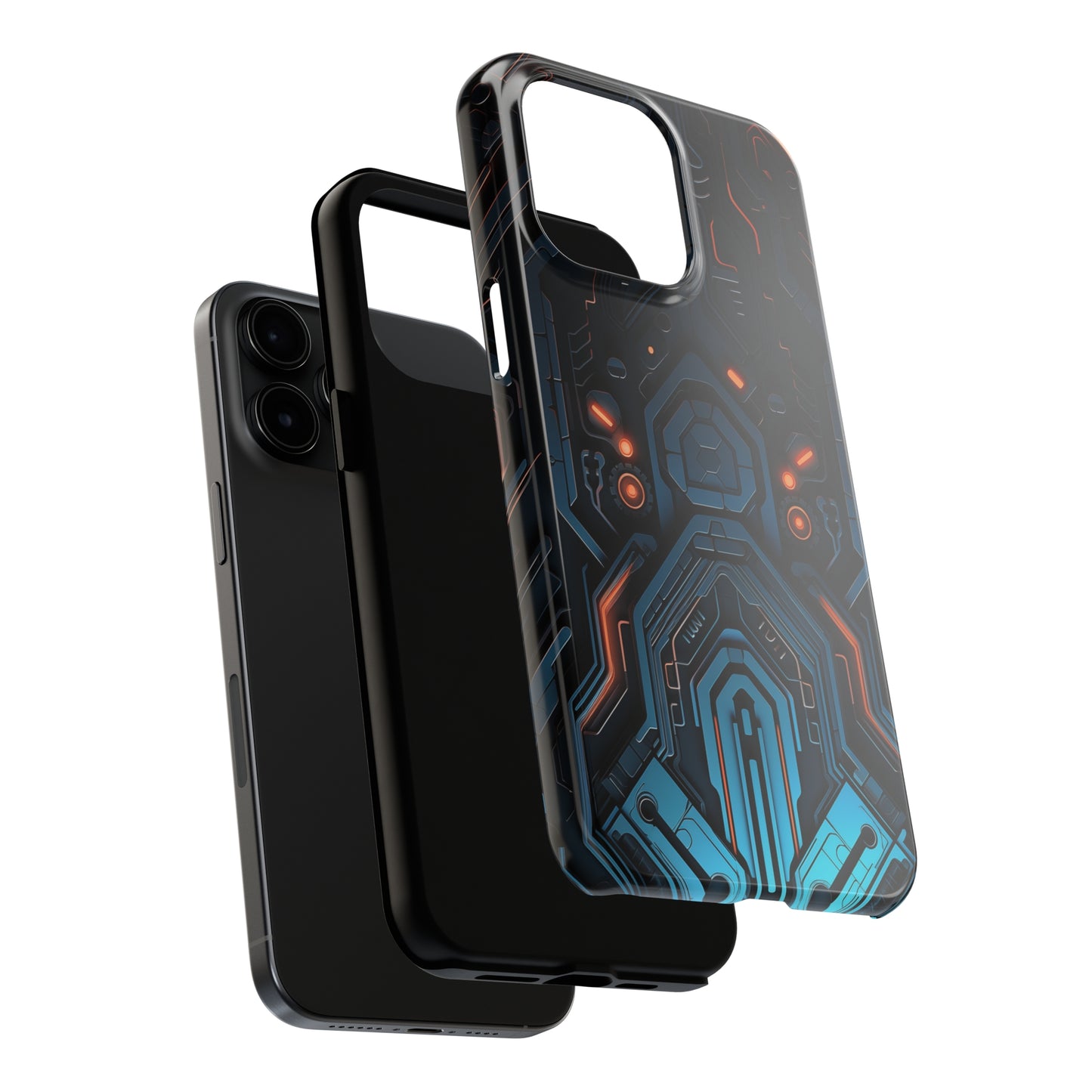 Futuristic #02, iPhone 7, 8, X, 11, 12, 13, 14, 15+ case.