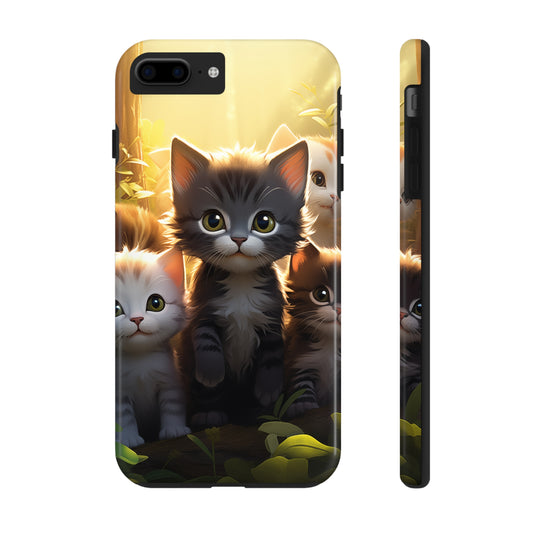 Kittens #02, iPhone 7, 8, X, 11, 12, 13, 14, 15+ case.