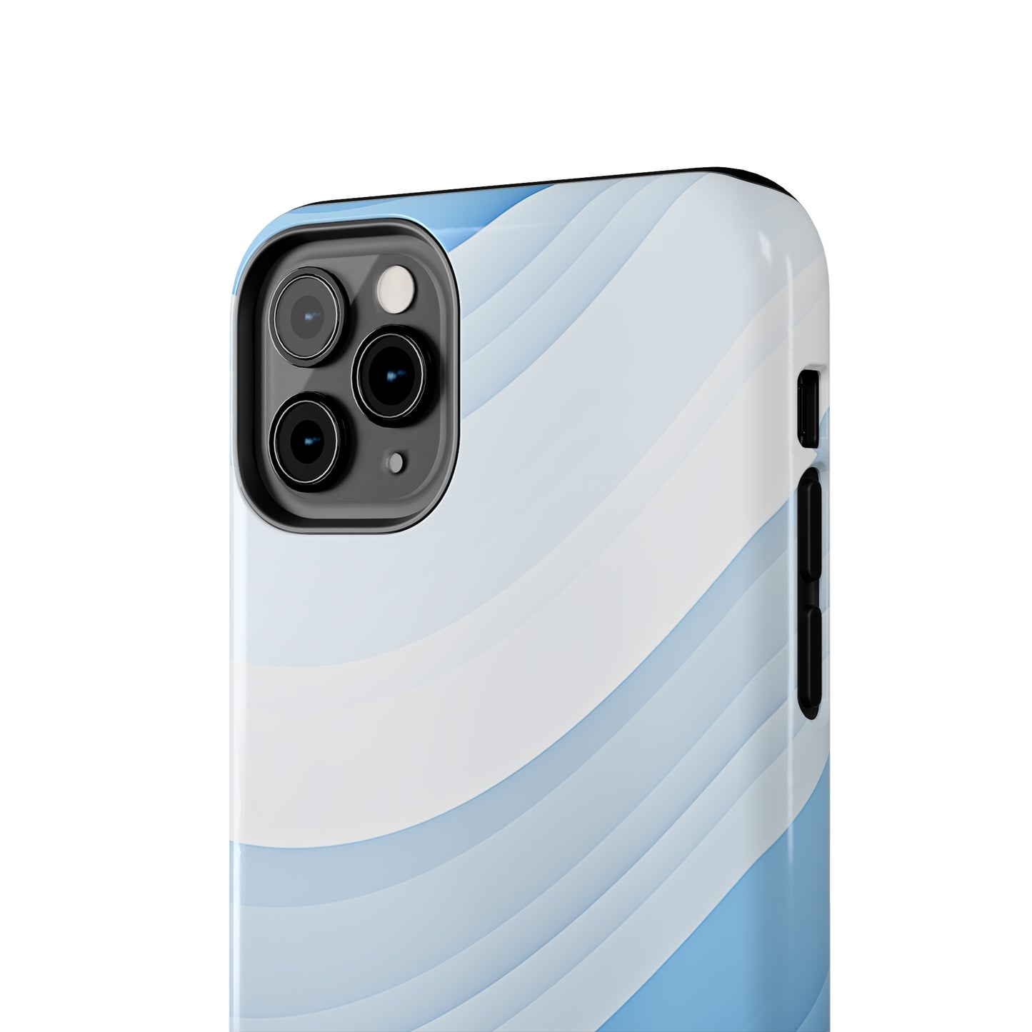 Blue Stripes #02, iPhone 7, 8, X, 11, 12, 13, 14, 15+ case.