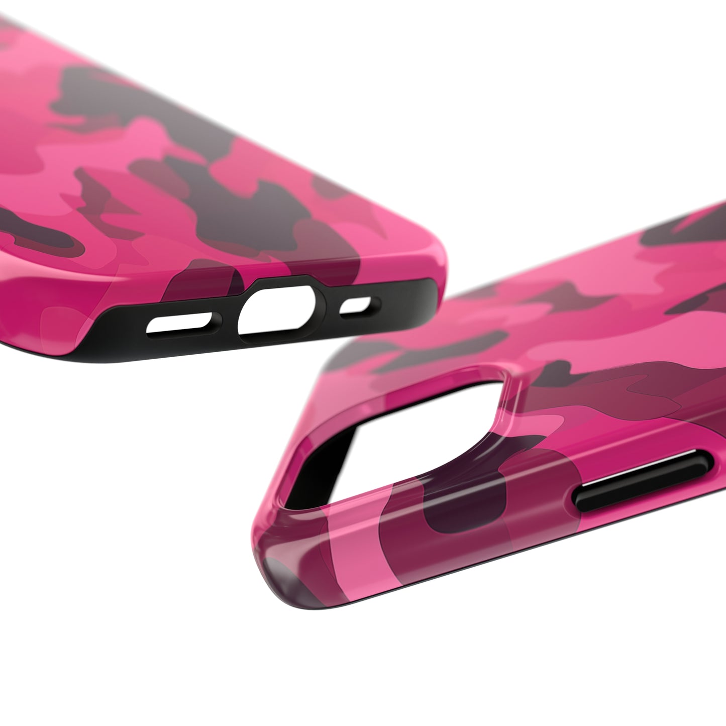 Pink Camouflage, iPhone 7, 8, X, 11, 12, 13, 14, 15+ case.