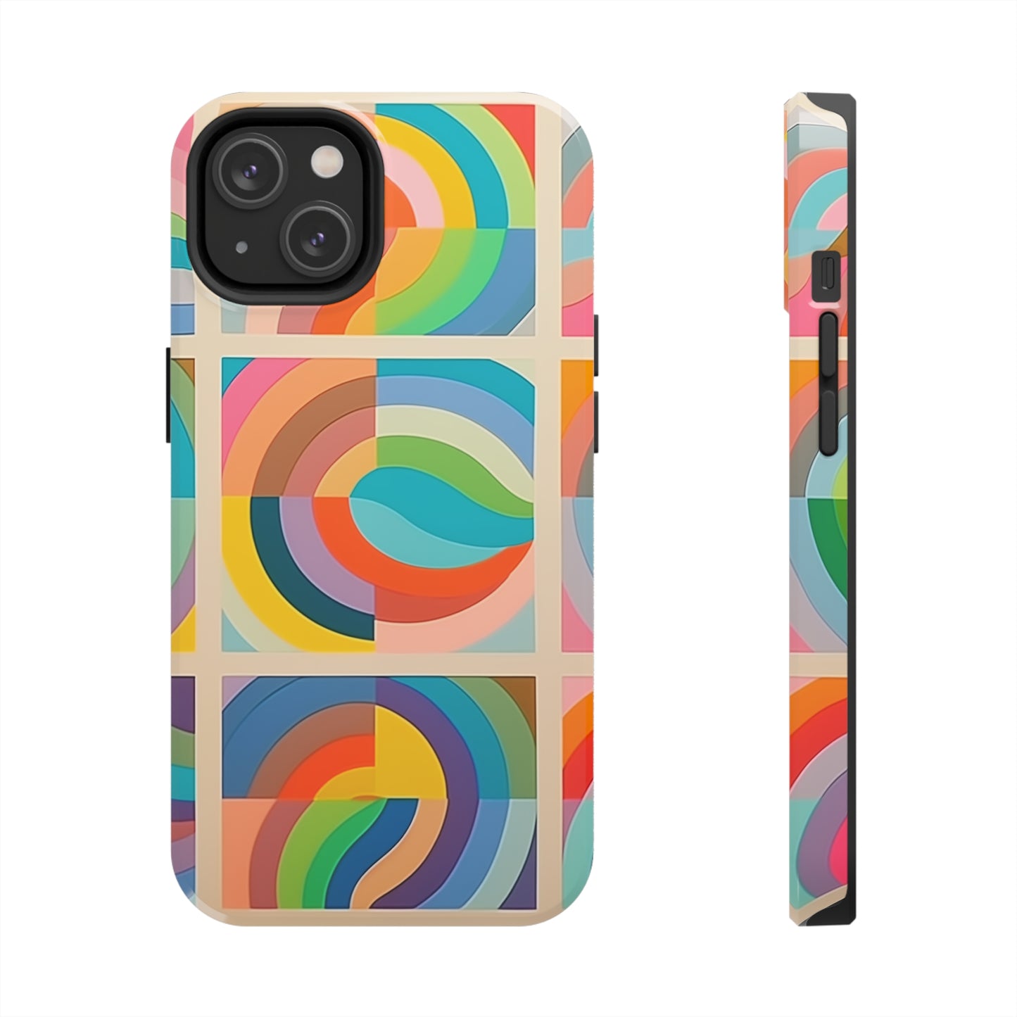 Abstract Colorful Lines #02, iPhone 7, 8, X, 11, 12, 13, 14, 15+ case.