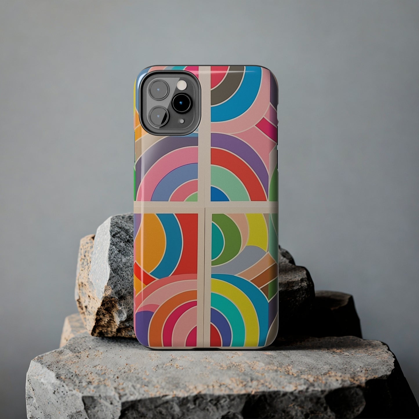 Abstract Colorful Lines, iPhone 7, 8, X, 11, 12, 13, 14, 15+ case.