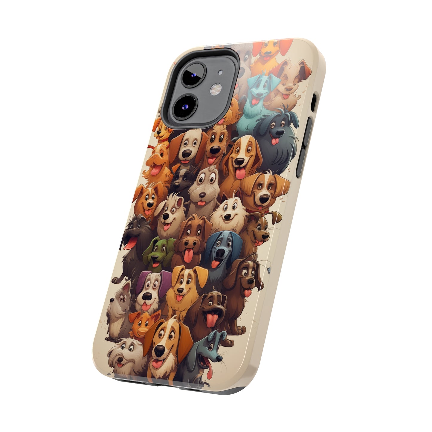 100 Dogs, iPhone 7, 8, X, 11, 12, 13, 14, 15+ case.