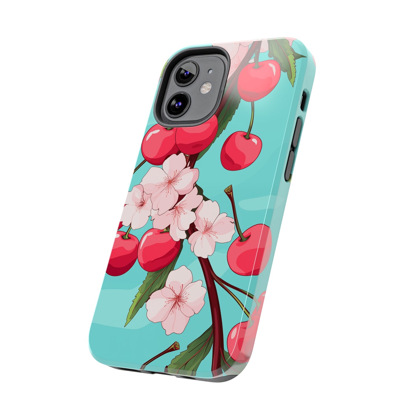 Cherries #06, iPhone 7, 8, X, 11, 12, 13, 14, 15+ case.