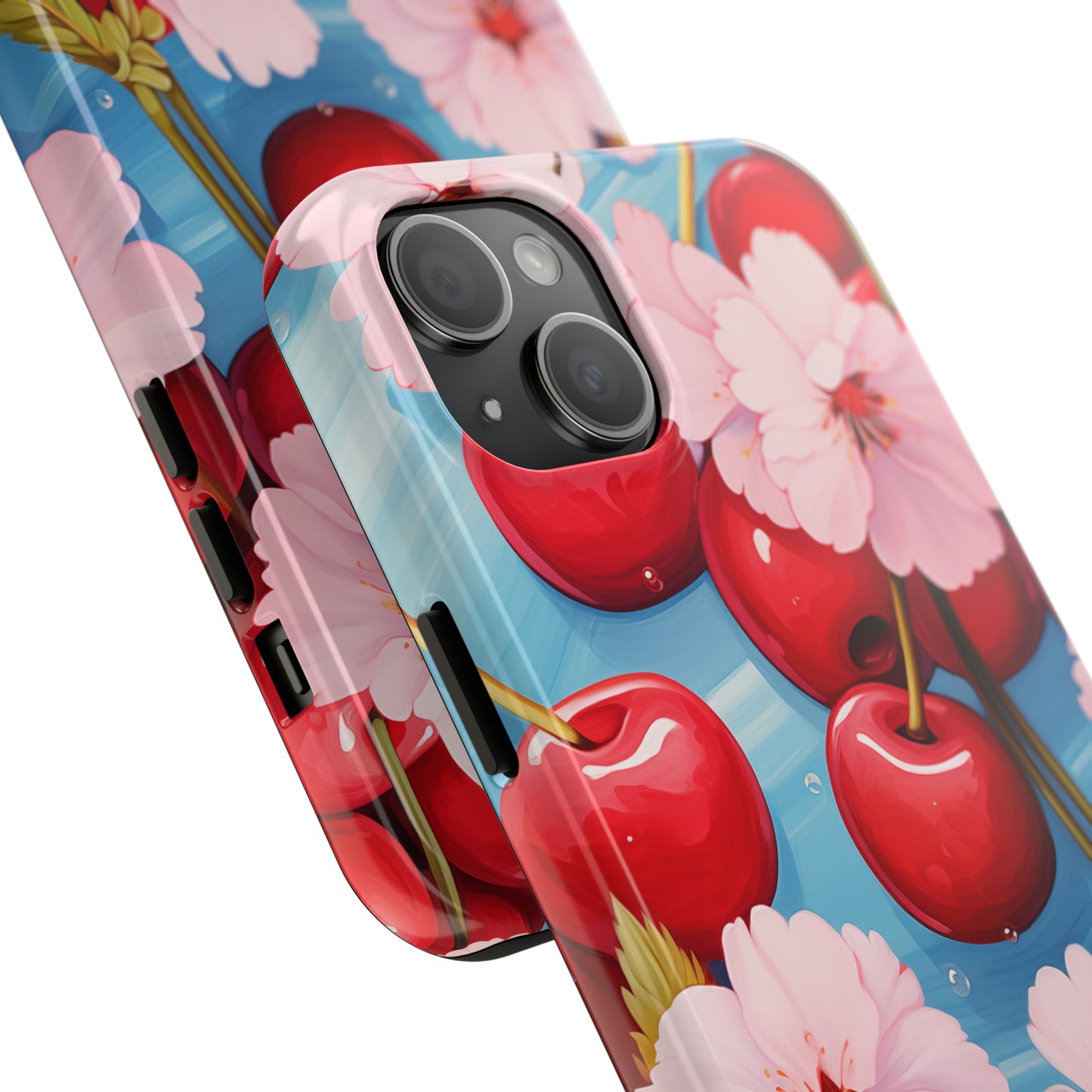 Cherries #04, iPhone 7, 8, X, 11, 12, 13, 14, 15+ case.