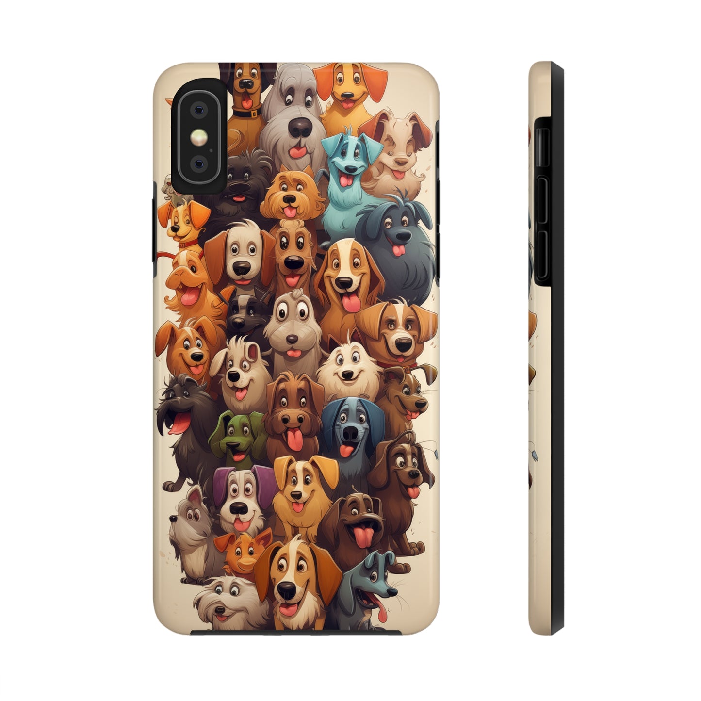 100 Dogs, iPhone 7, 8, X, 11, 12, 13, 14, 15+ case.