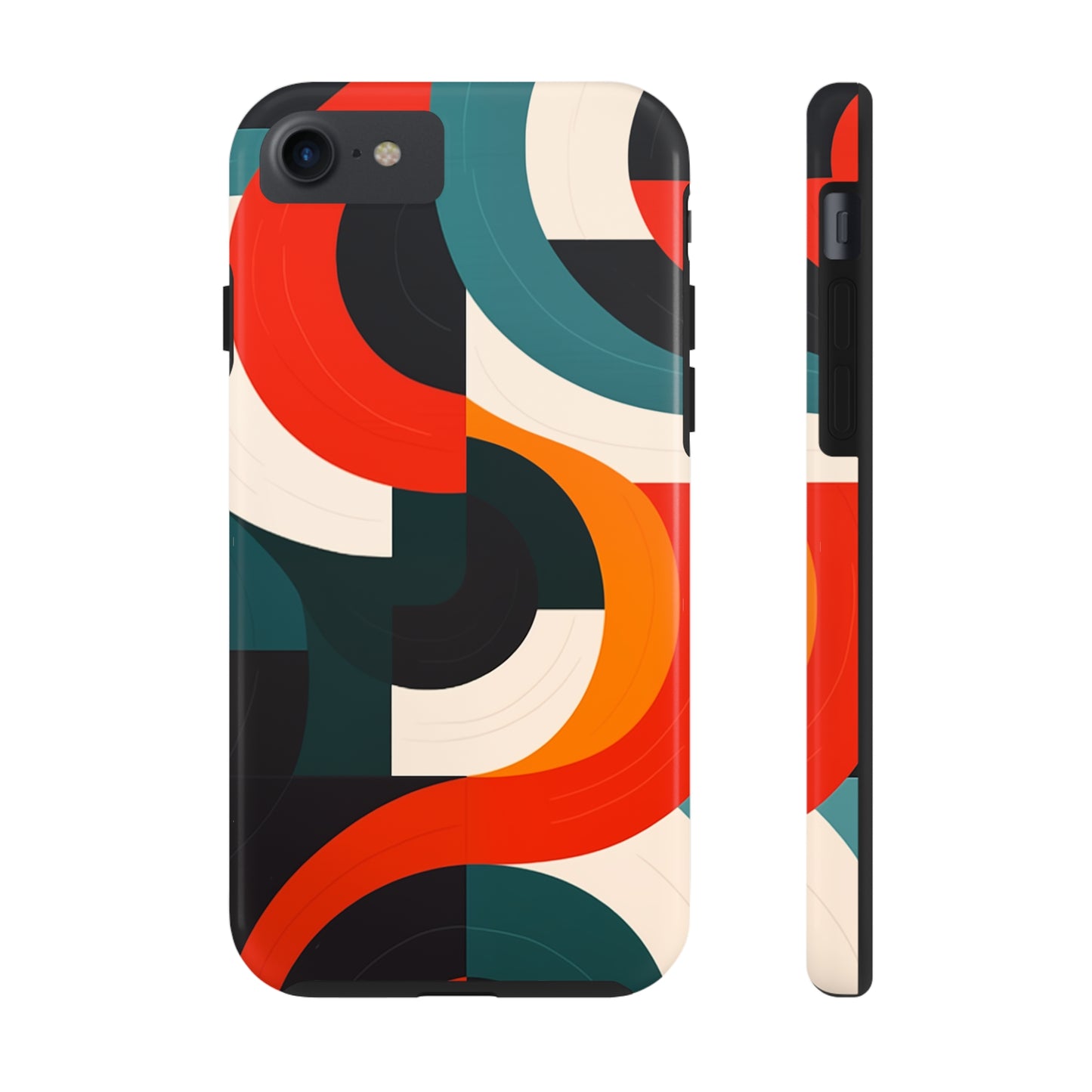 Abstract Shapes, iPhone 7, 8, X, 11, 12, 13, 14, 15+ case.