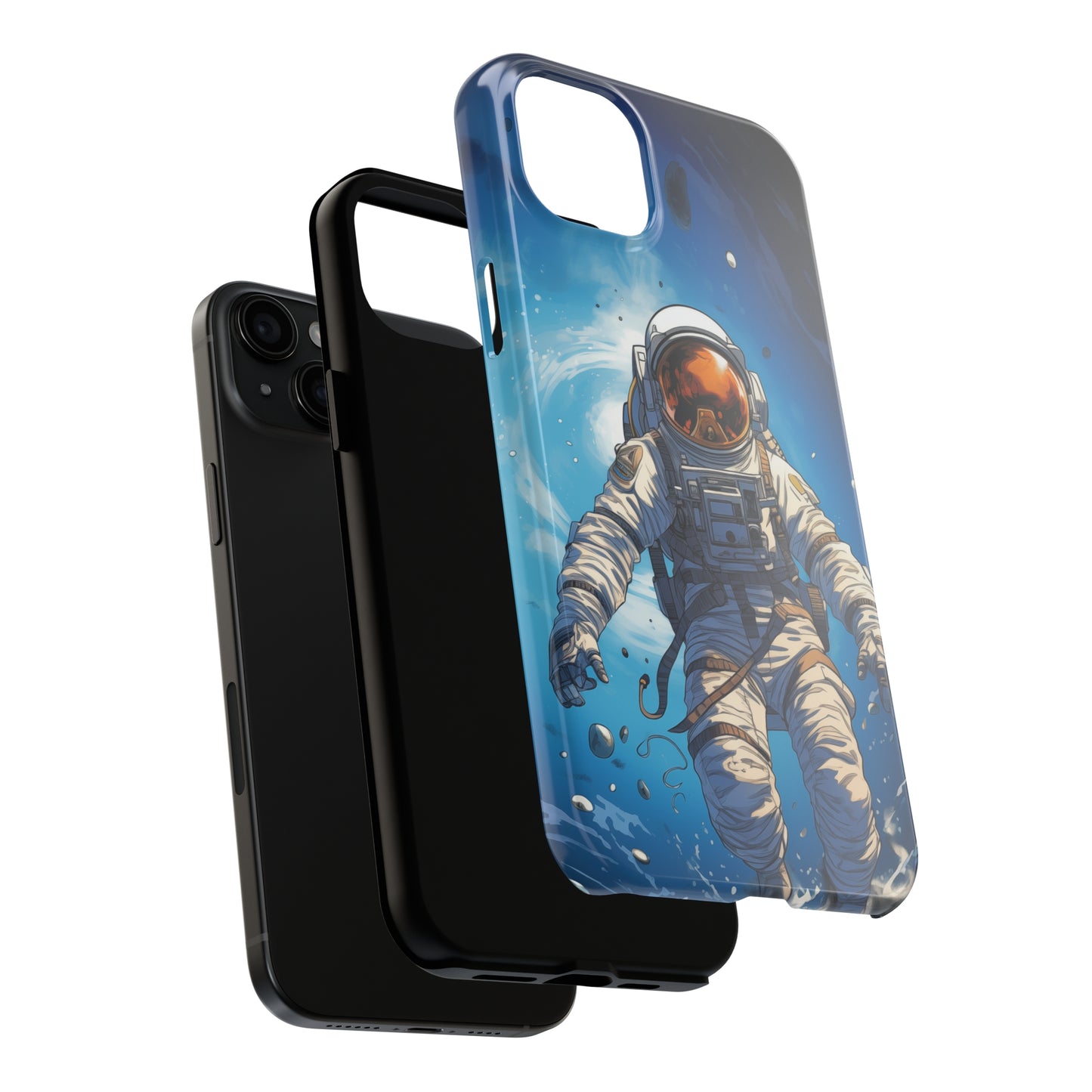 Astronaut #02, iPhone 7, 8, X, 11, 12, 13, 14, 15+ case.