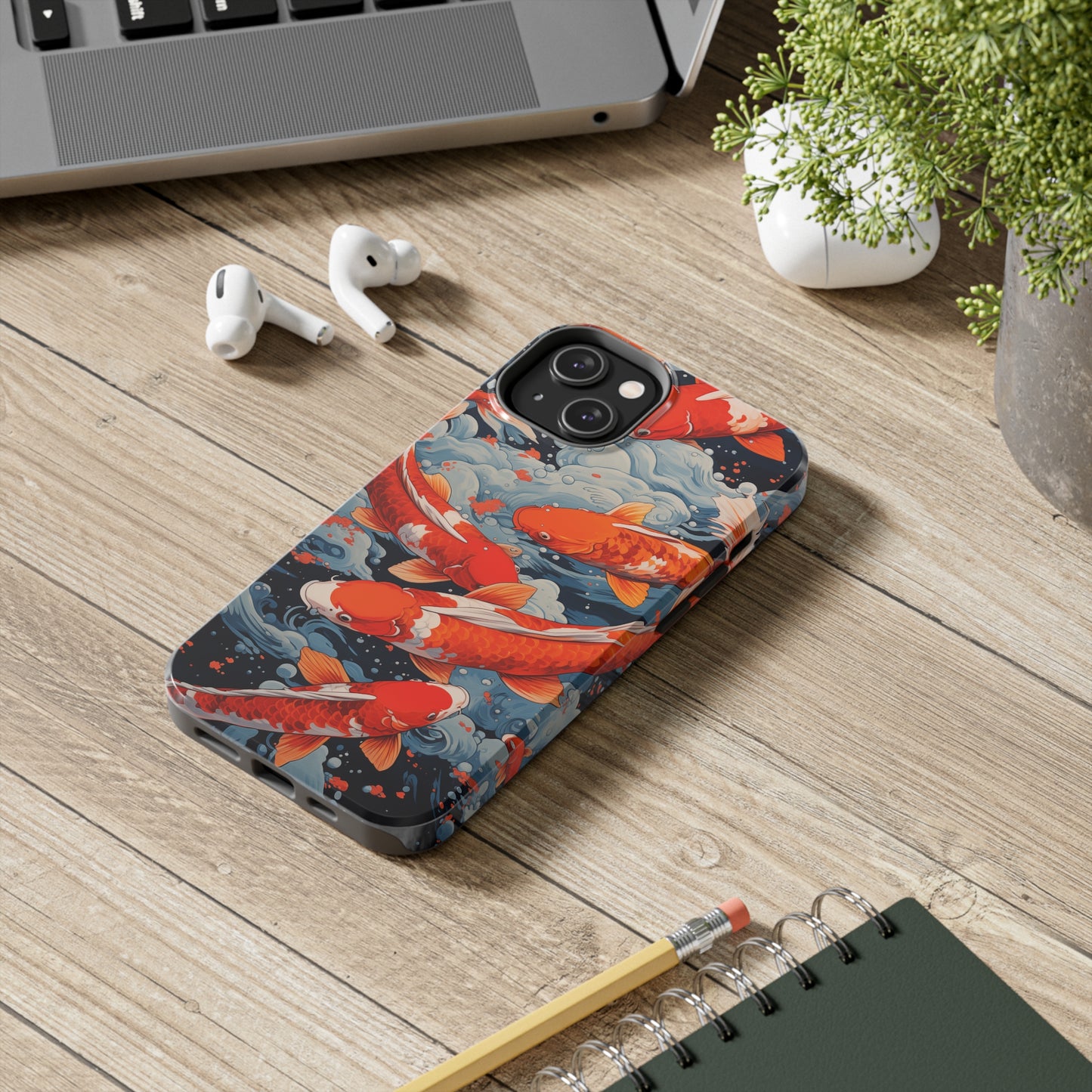 Koi fish #02, iPhone 7, 8, X, 11, 12, 13, 14, 15+ case.