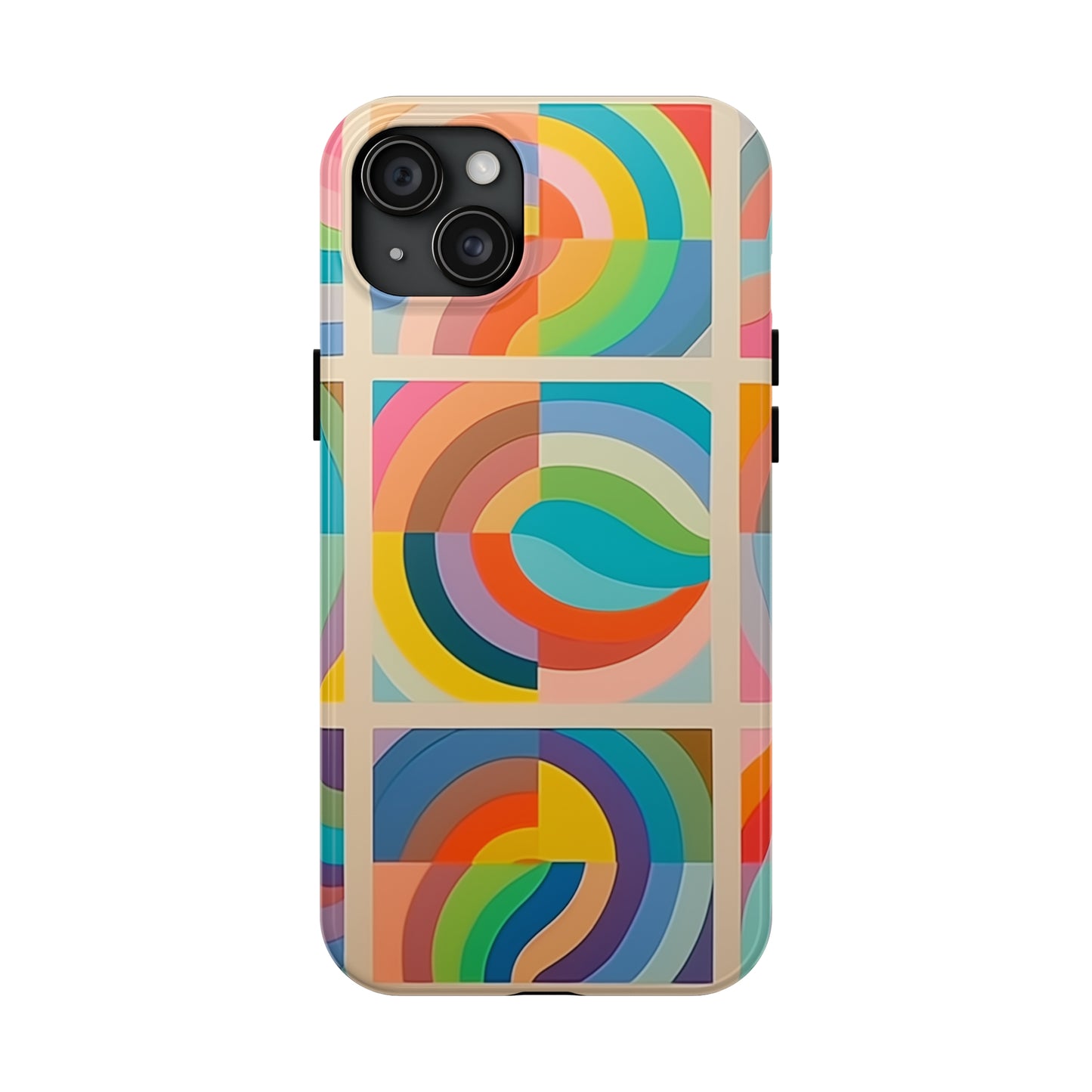 Abstract Colorful Lines #02, iPhone 7, 8, X, 11, 12, 13, 14, 15+ case.